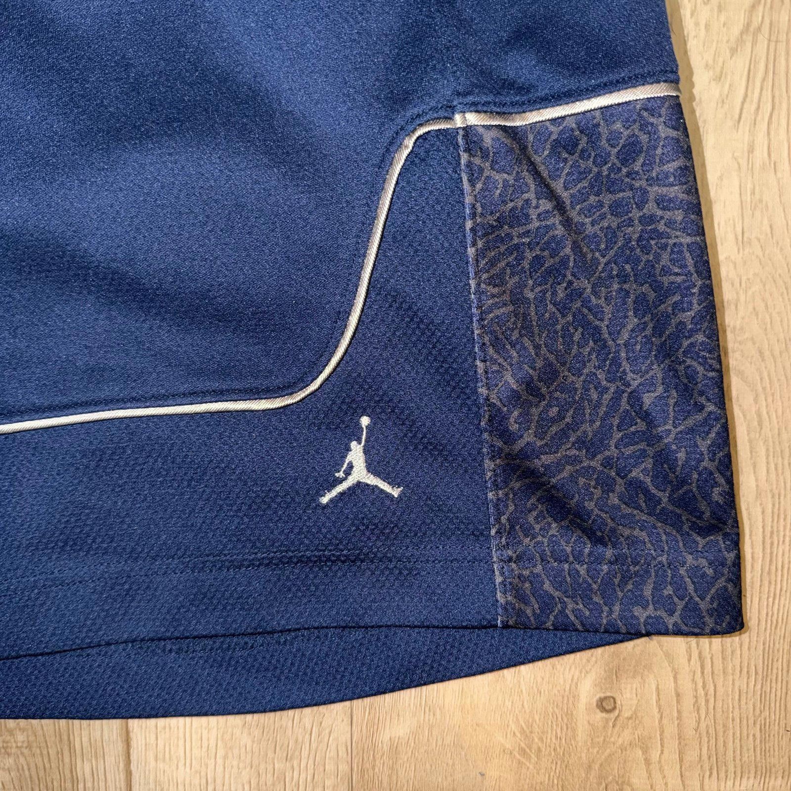 Jordan Brand Navy Blue Nike Jordan Elephant/Cat Print Shorts Mens XL Y2K Size US 36 / EU 52 - 2 Thumbnail