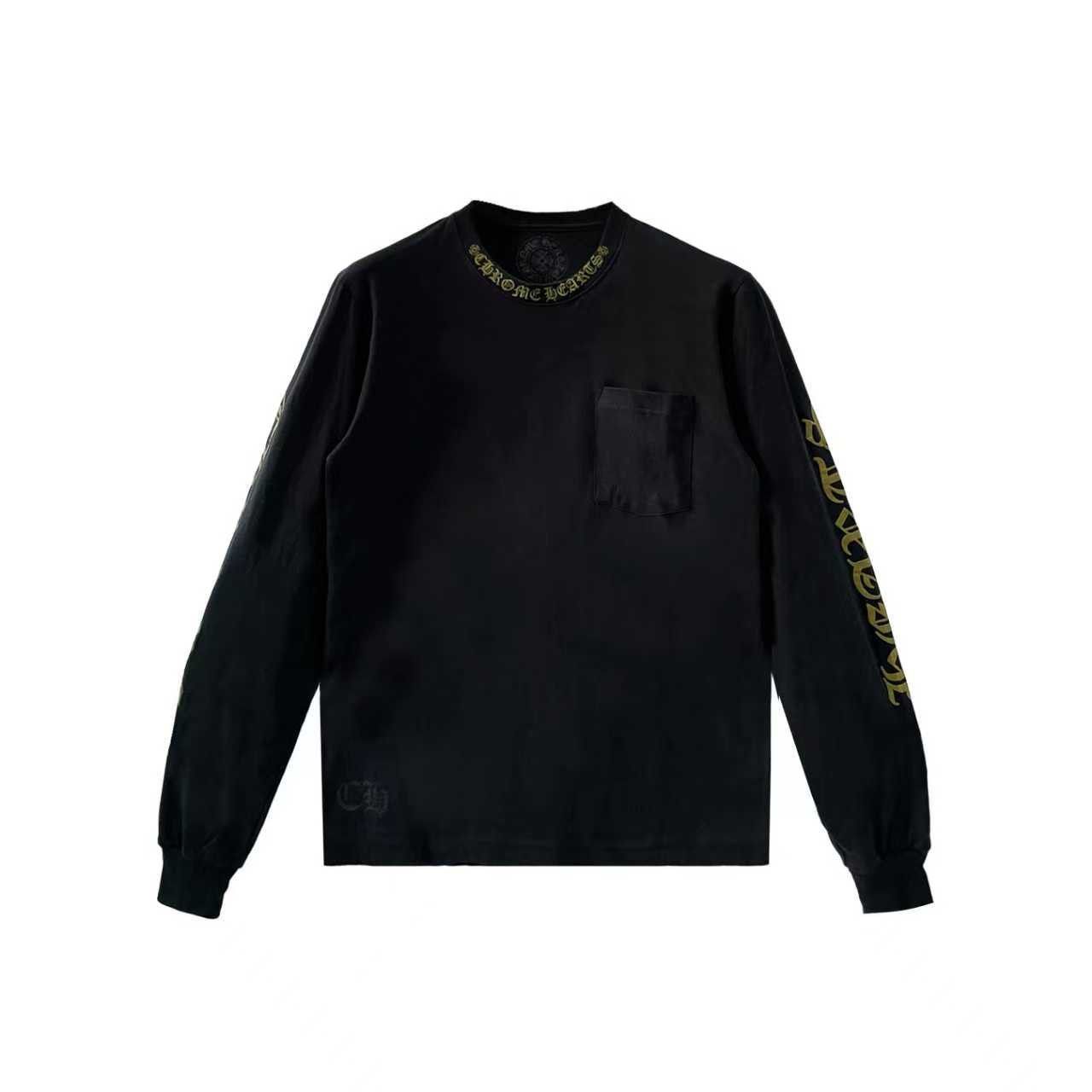 Chrome Hearts Chrome Hearts Gold Script Neck Pocket Long Sleeve T-Shirt Size US S / EU 44-46 / 1 - 1 Thumbnail