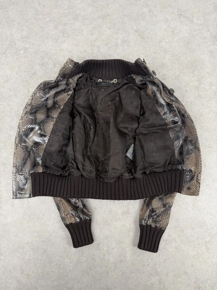 Gucci SS2009 Gucci Madonna Python Leather Jacket by Frida Giannini Size XS / US 0-2 / IT 36-38 - 6 Thumbnail