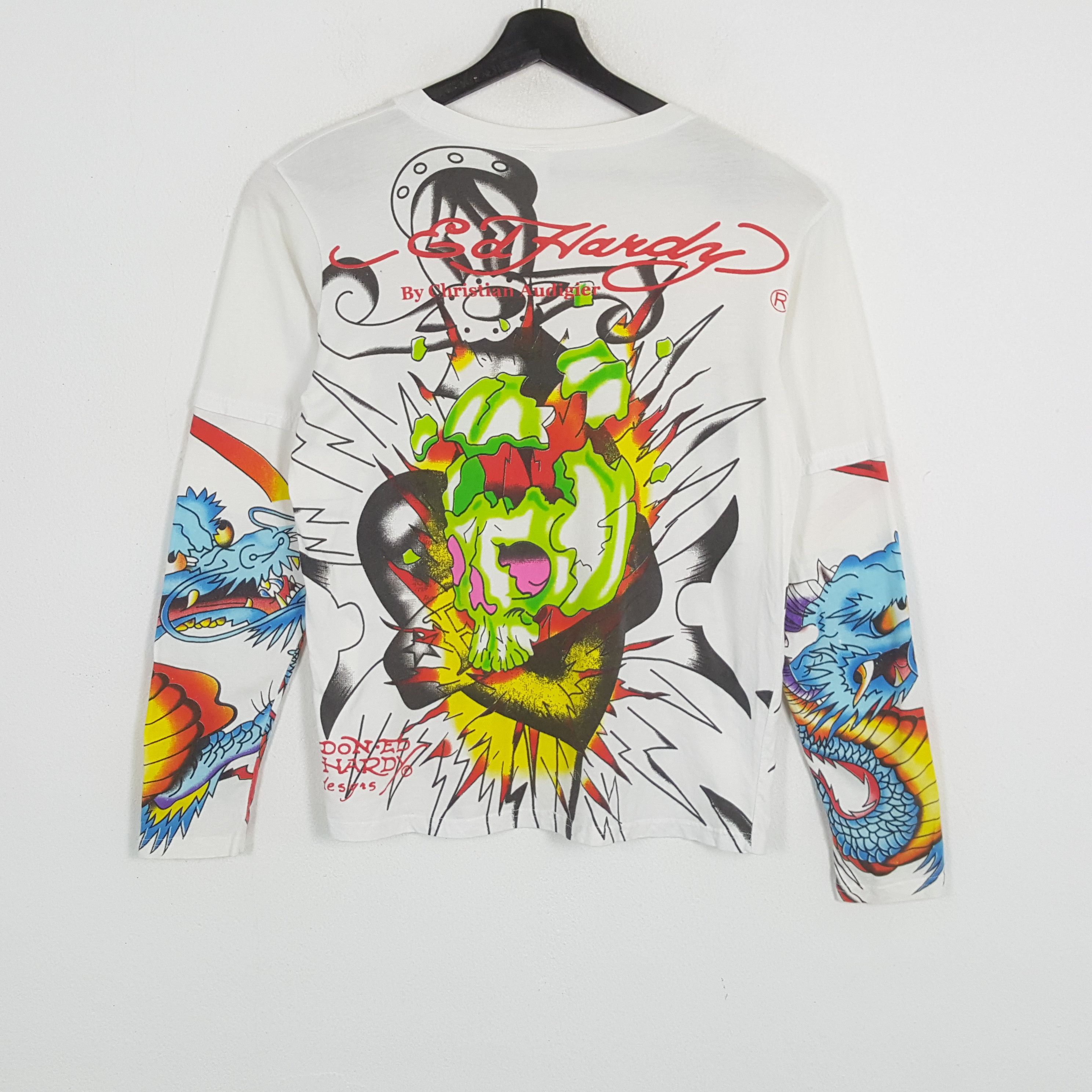 Ed Hardy ED HARDY Designer Brand Fashion Rock Punk Style Tshirt Size US L / EU 52-54 / 3 - 3 Thumbnail