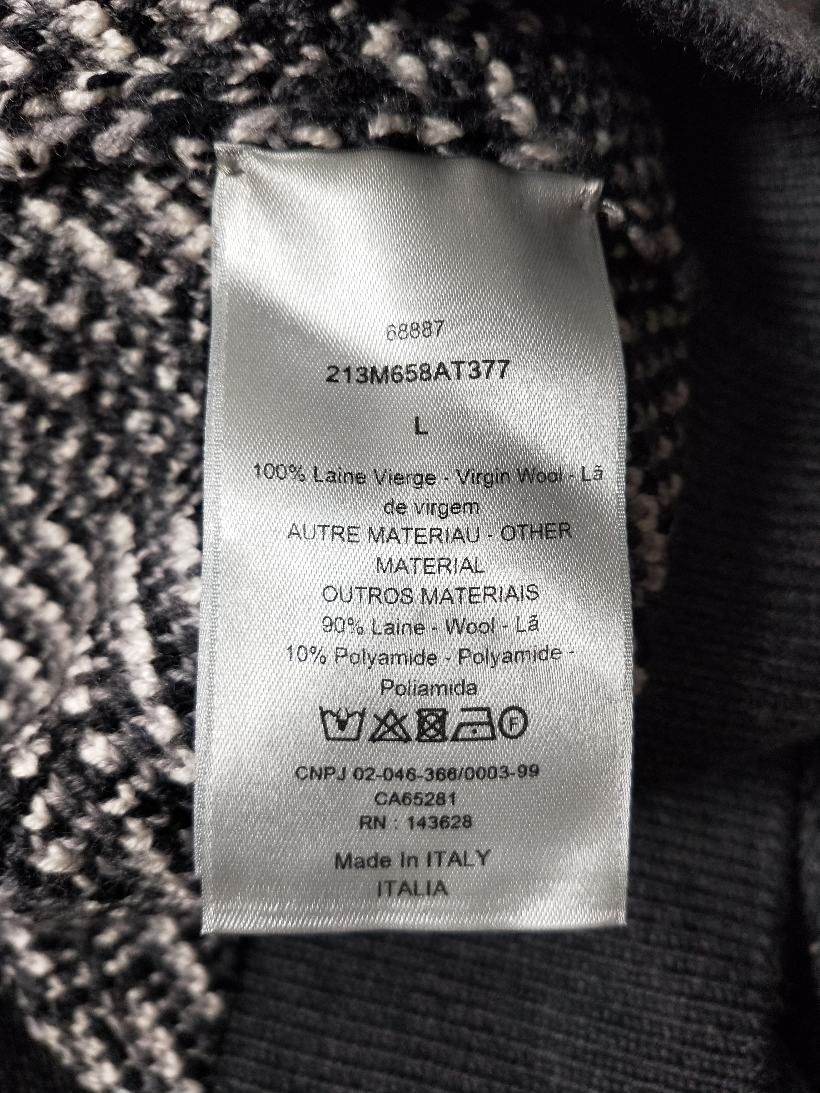 Dior Oblique Wool Jacquard Sweater Size US L / EU 52-54 / 3 - 6 Thumbnail