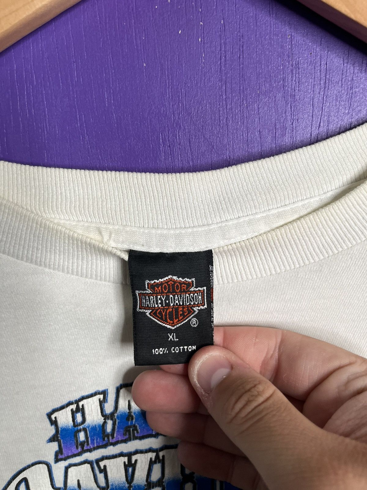 Harley Davidson × Vintage Vintage 1995 Harley Davidson live to ride long-sleeve Size US XL / EU 56 / 4 - 4 Thumbnail