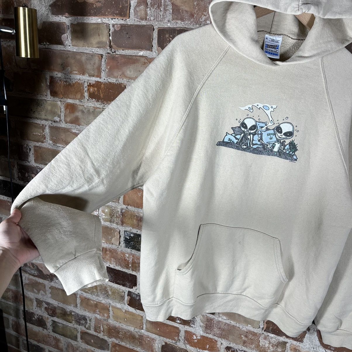 Vintage Vintage Crazy Funny Aliens Hoodie Sweatshirt UFO Blind Style Size US XL / EU 56 / 4 - 4 Thumbnail