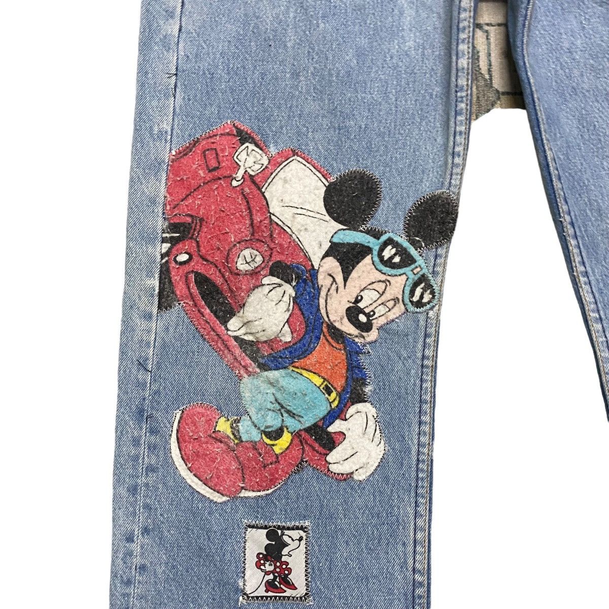 Levi's Vintage 90s Mickey X Levis 501 Lightwash Jeans Size US 33 - 6 Thumbnail