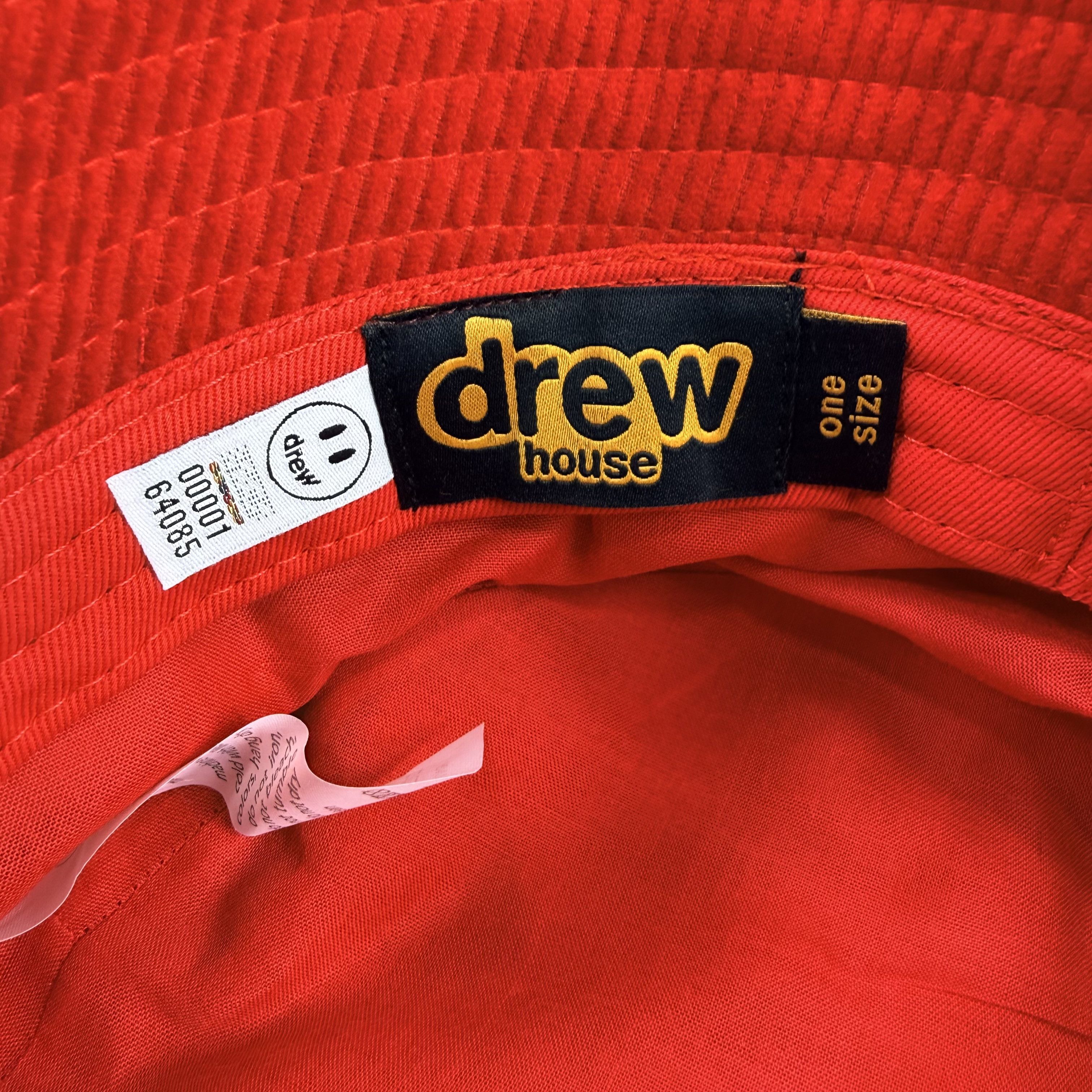Drew House Drew House Mascot Corduroy Bucket Hat Red Justin Bieber Size ONE SIZE - 6 Thumbnail