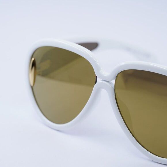 Loewe Loewe LW40132I 25G Sunglasses Shiny Ivory White Aviator Size ONE SIZE - 8 Thumbnail
