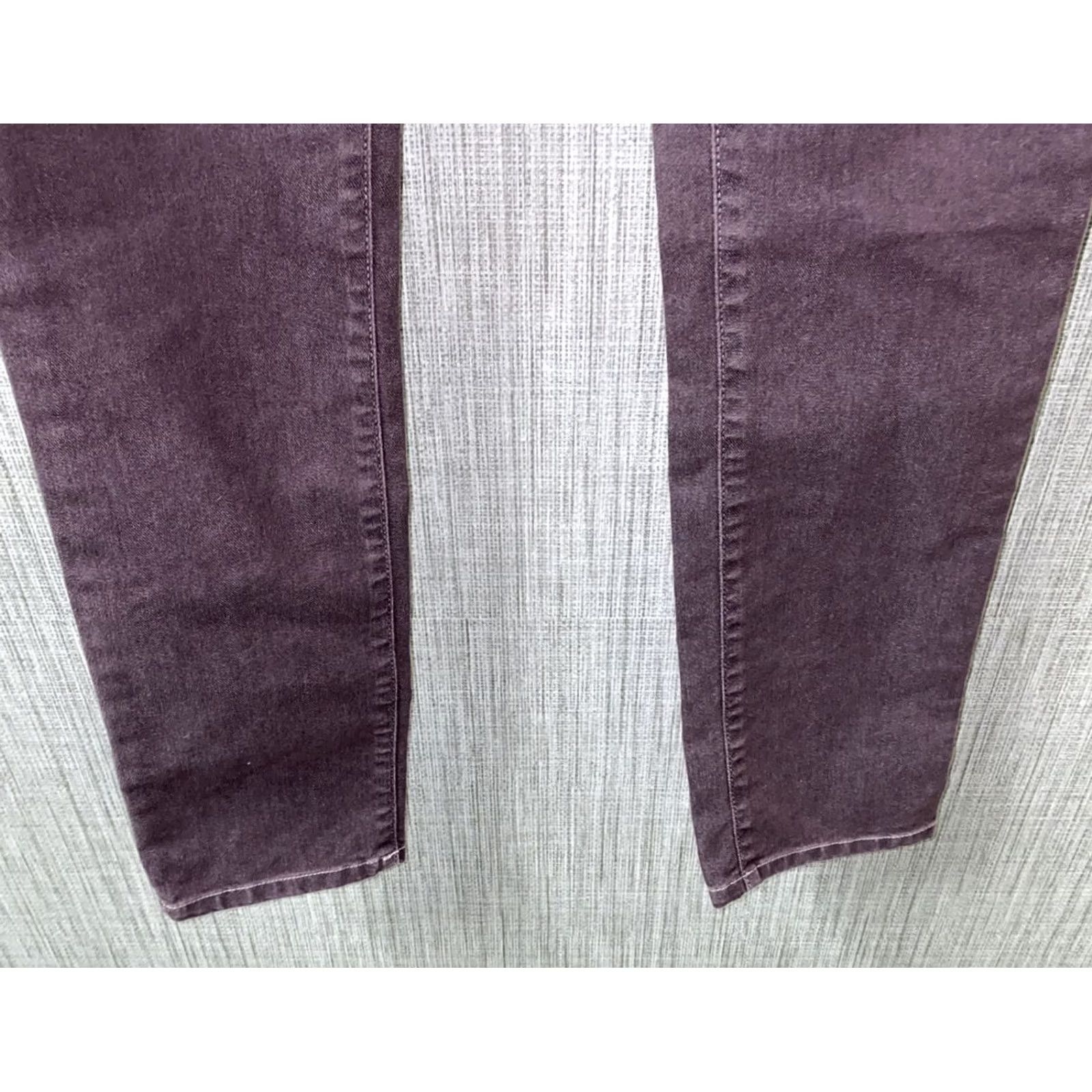 Diesel Diesel Industry Womens Pants Zip Fly Purple Maroon 27 X 34.5 NWT - Casual, Cotton Blend, Flat Front, Regular, Womens Size 27" / US 4 / IT 40 - 3 Thumbnail