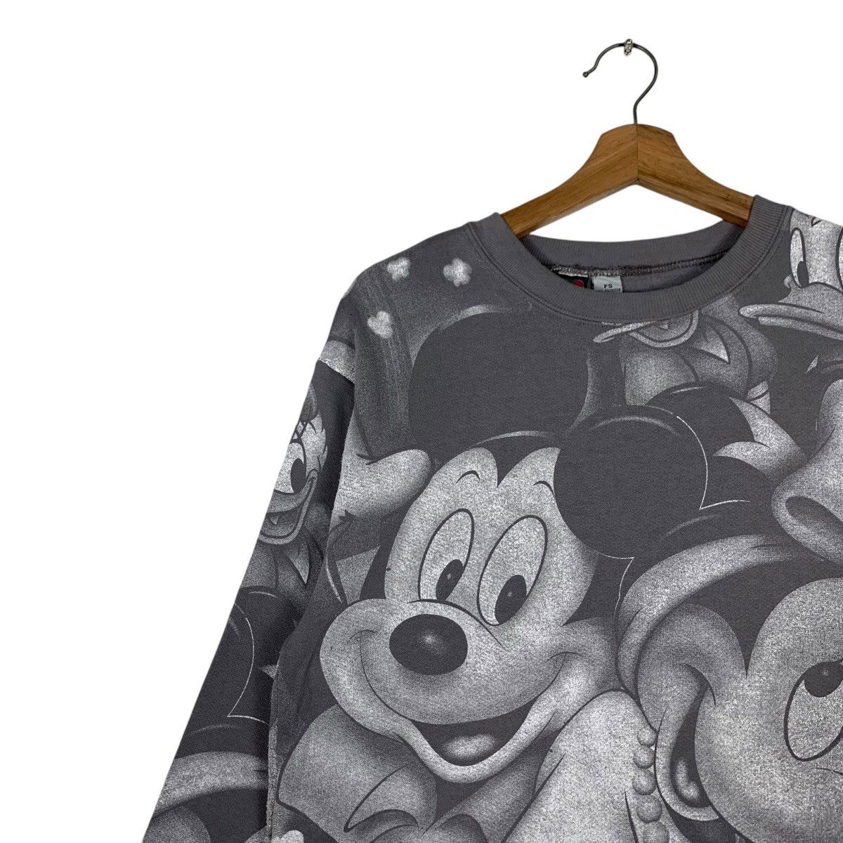 Disney MICKEY MOUSE All Over Print Graphic Sweater #1203-C55 Size US S / EU 44-46 / 1 - 6 Thumbnail