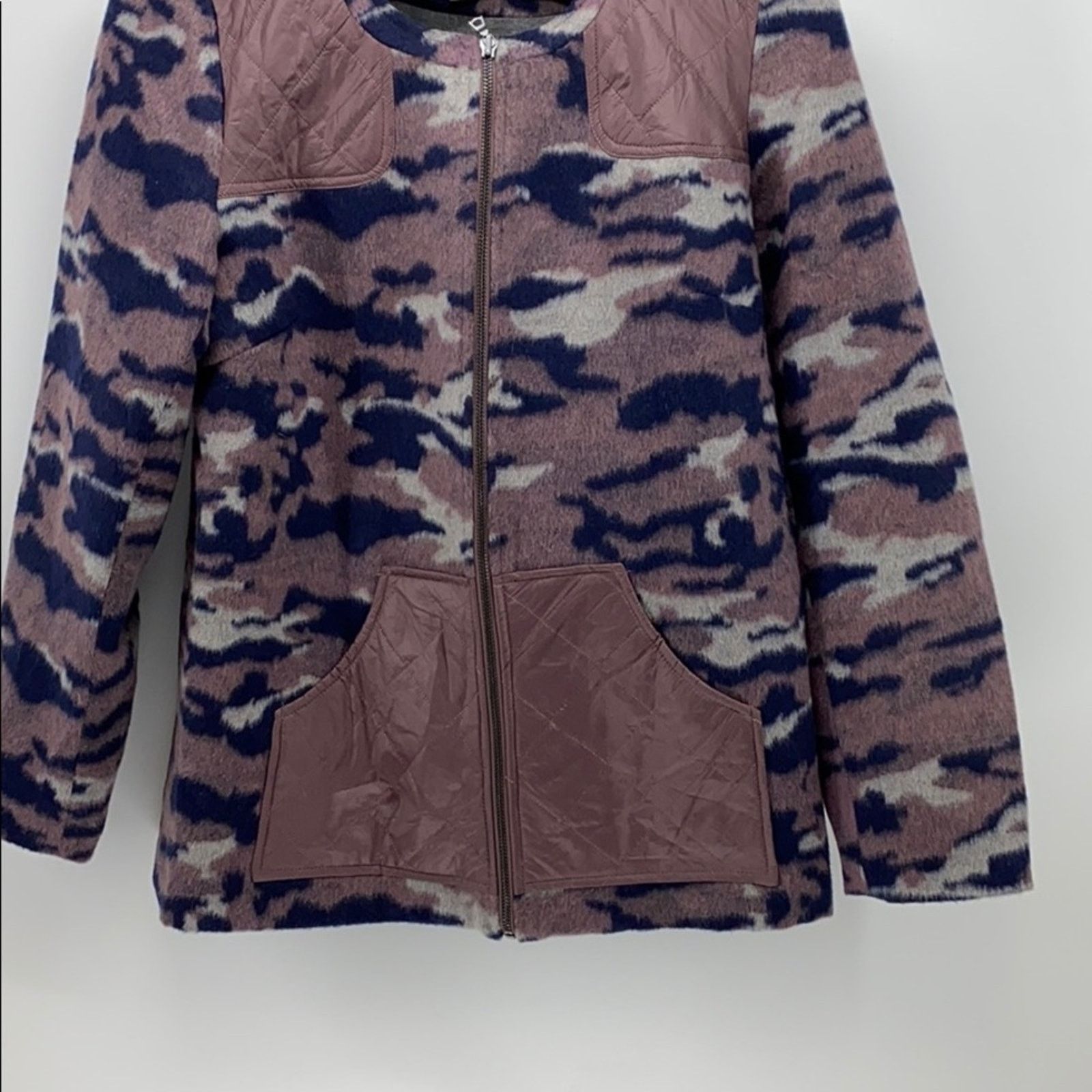 Other LOGO by Lori Goldstein Mauve Camo Quilted jacket size 12 Size XL / US 12-14 / IT 48-50 - 4 Thumbnail