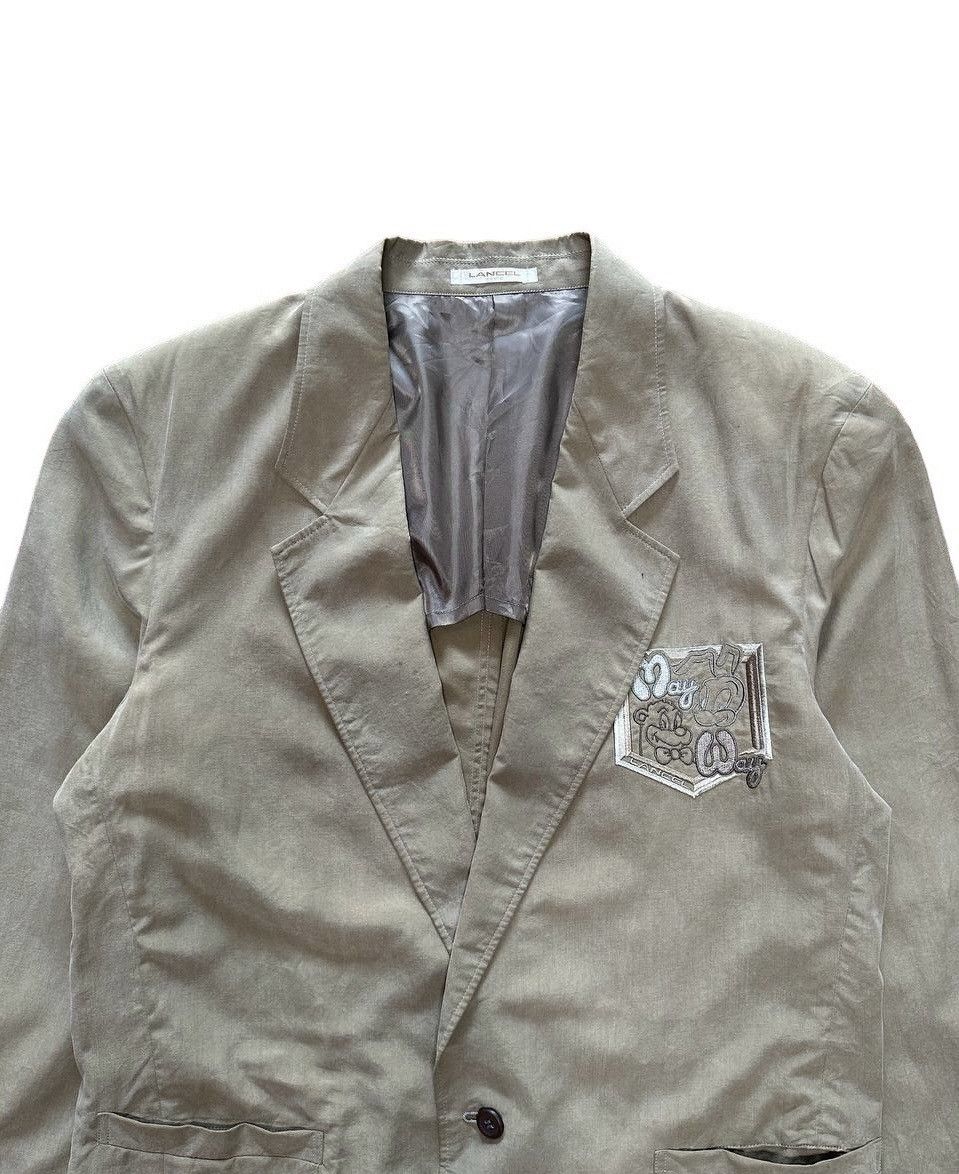 Lancel × Vintage Vtg Lancel Single Button Blazer Size US M / EU 48-50 / 2 - 2 Thumbnail
