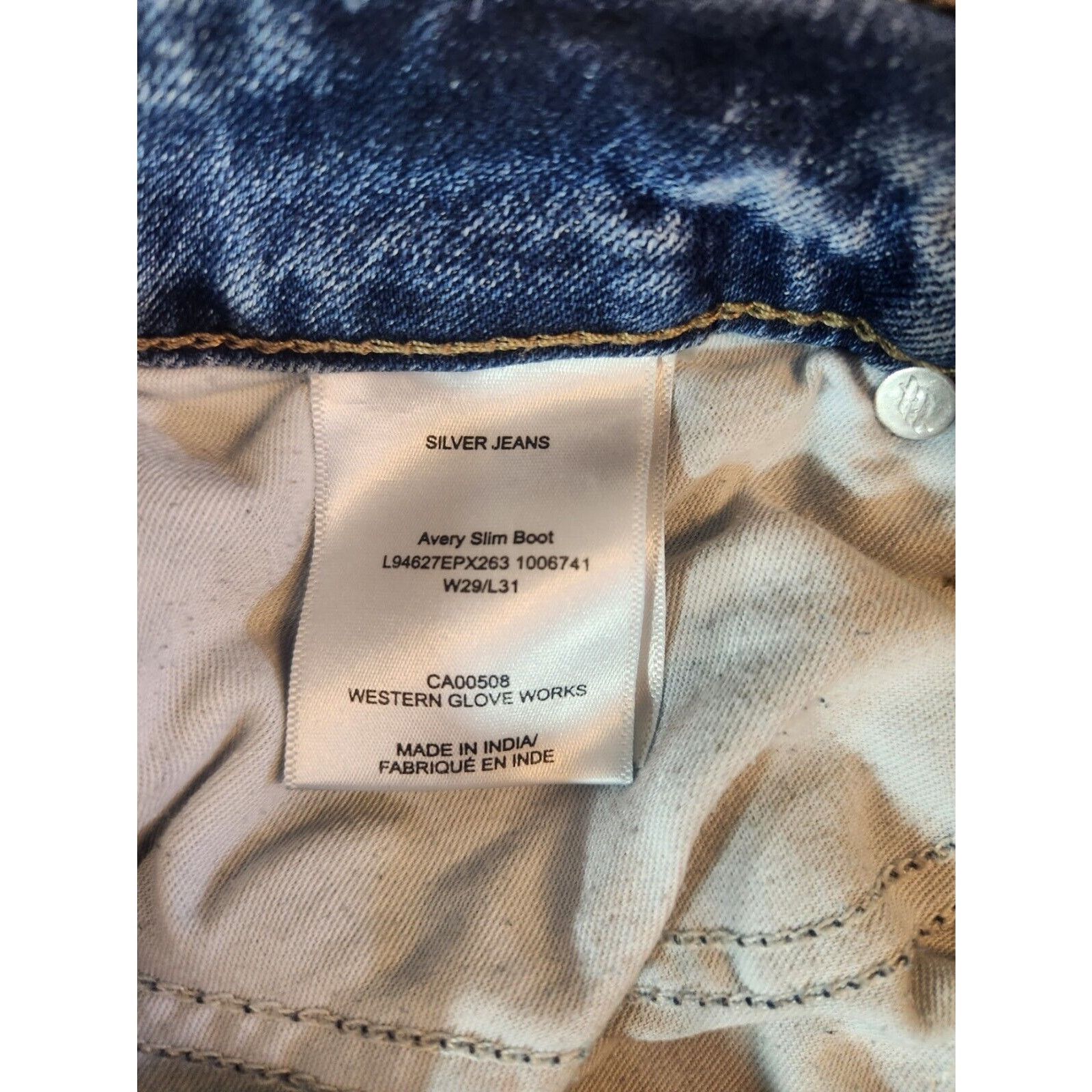 Silver Jeans Co. Silver Jeans Company Avery Slim Boot Mid Rise Jeans 29 x 31 Size 29" - 11 Thumbnail