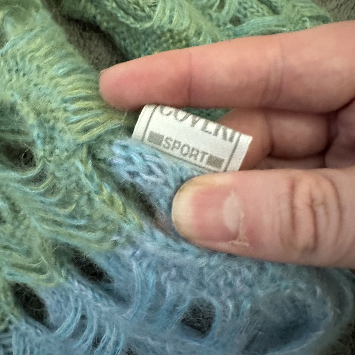 Enrico Coveri Vintage Enrico Coveri Open Knit Mohair Sweater Size L / US 10 / IT 46 - 4 Thumbnail