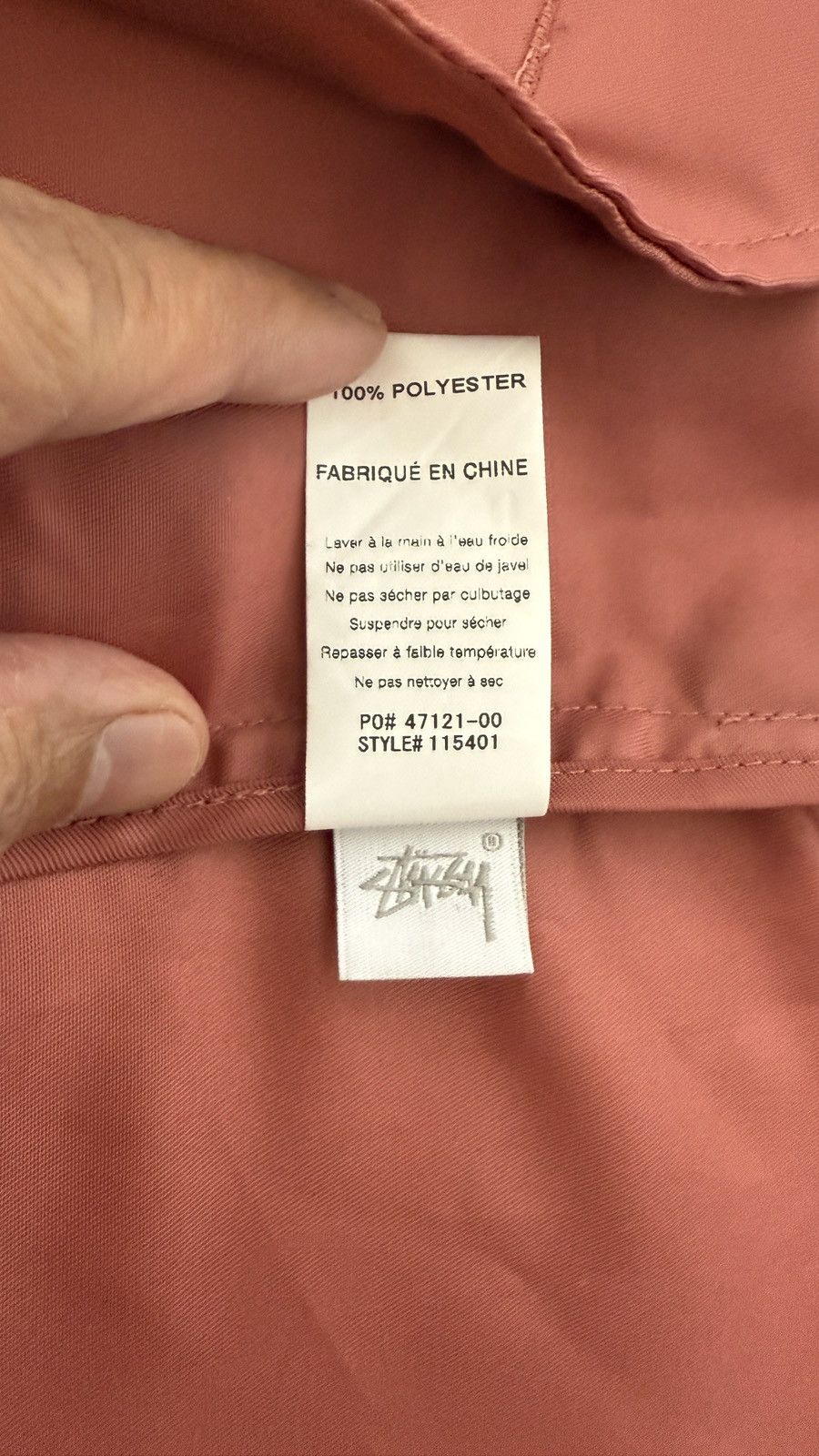 Stussy Stüssy International Checker Satin Coach Jacket Coral Pink L Size US L / EU 52-54 / 3 - 8 Thumbnail