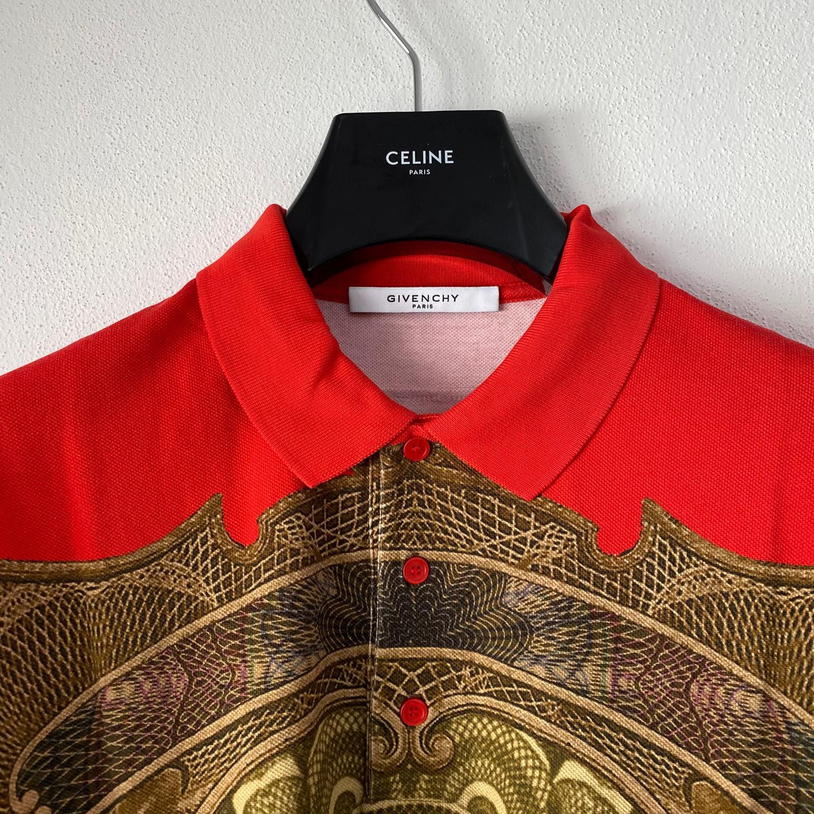 Givenchy Runway Red Money Print Oversized Polo Size US XS / EU 42 / 0 - 6 Thumbnail