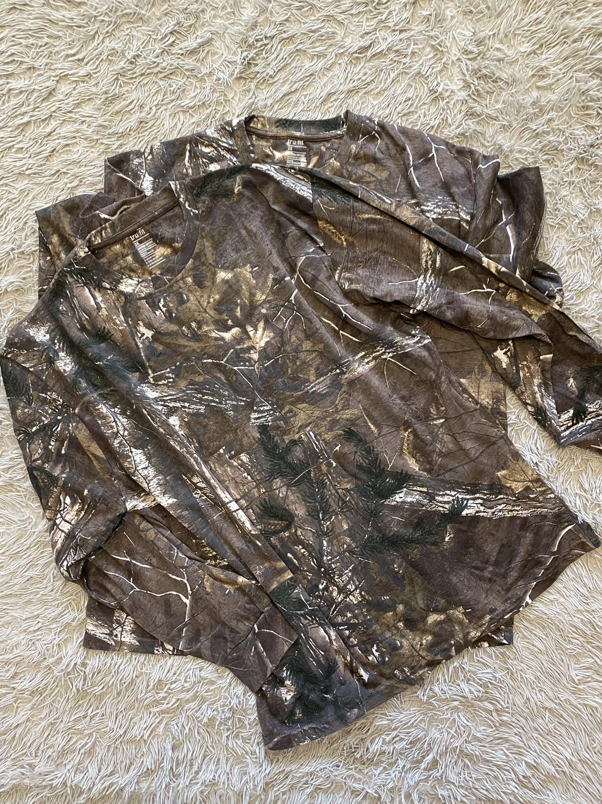 Realtree × Vintage Crazy Lot of 2 Y2K Camo Carhartt Style Realtree Longsleeve Size US XL / EU 56 / 4 - 2 Thumbnail
