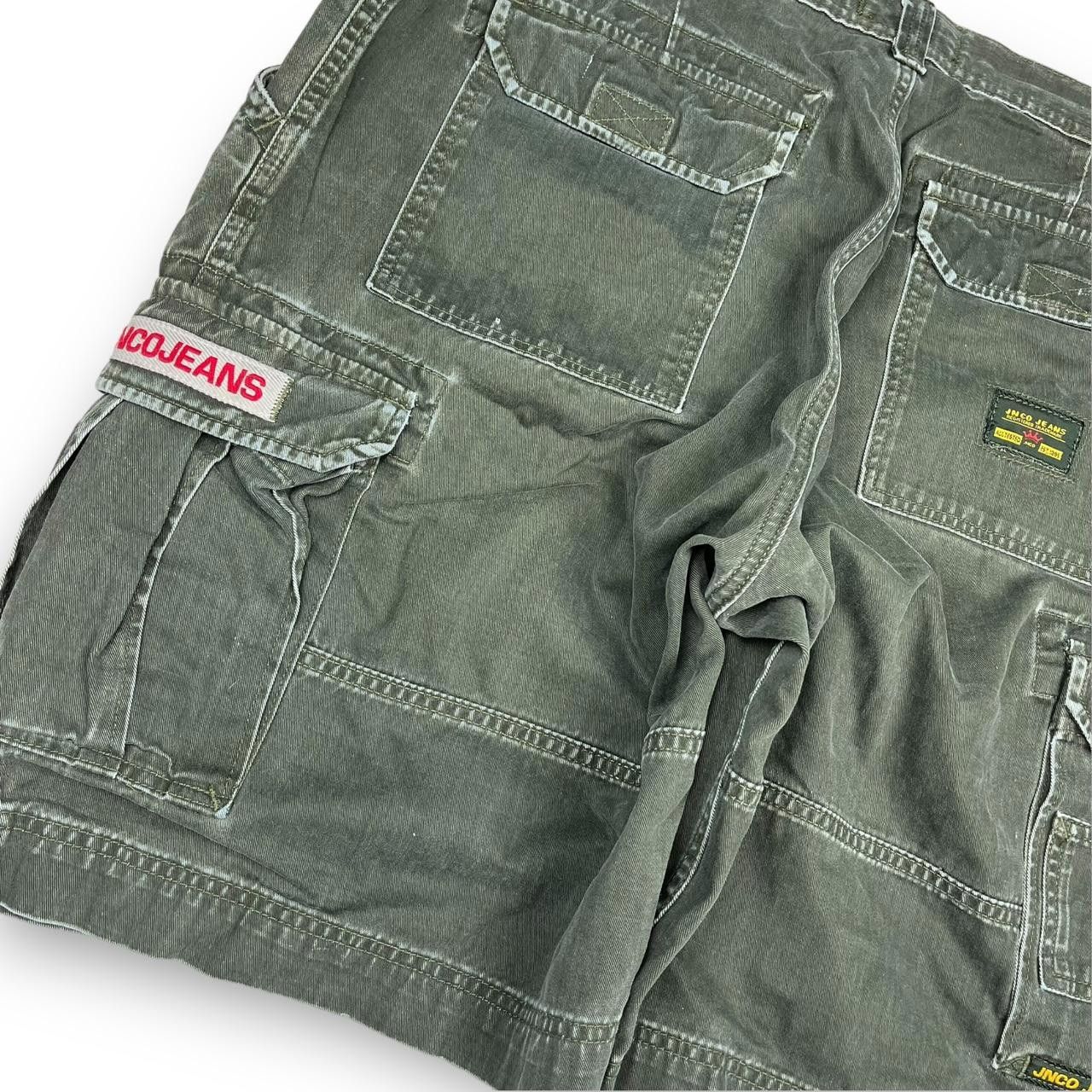 JNCO JNCO Men's Khaki and Green Shorts Size US 35 - 5 Thumbnail
