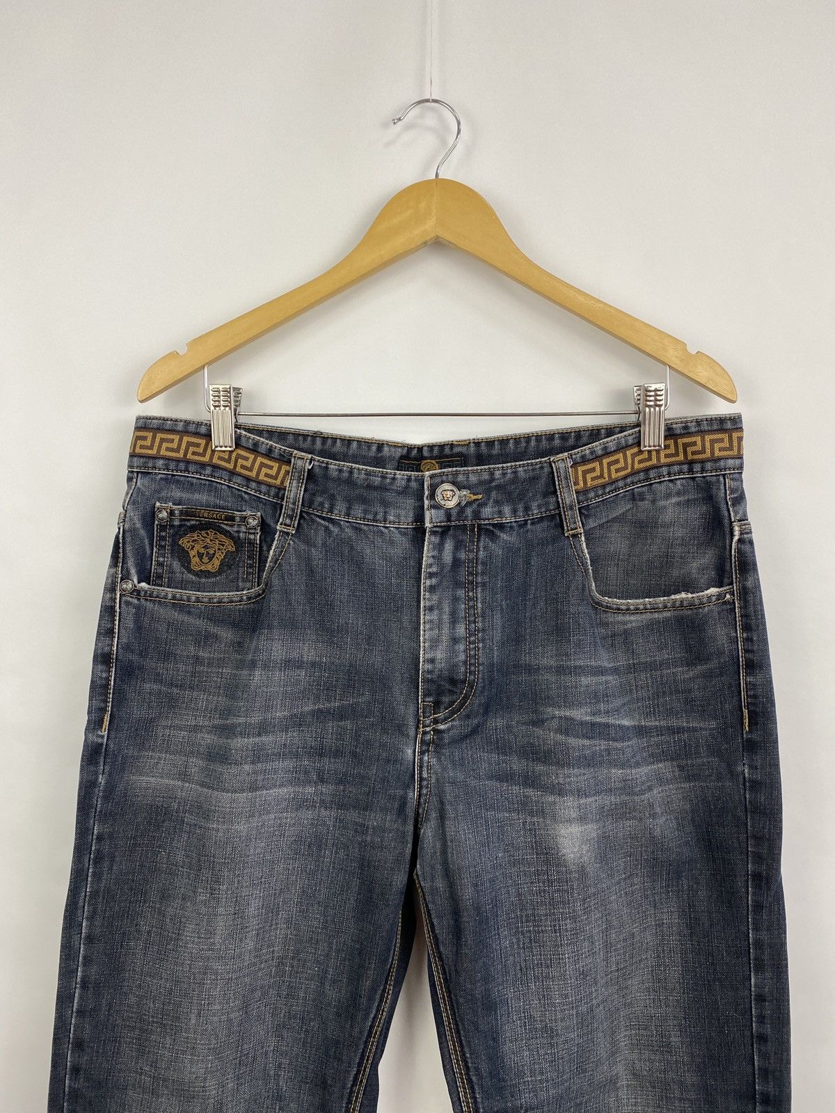 Versace 🇮🇹 Vintage 90s Versace Jeans Rare Retro Hype Y2K Size US 36 / EU 52 - 4 Thumbnail