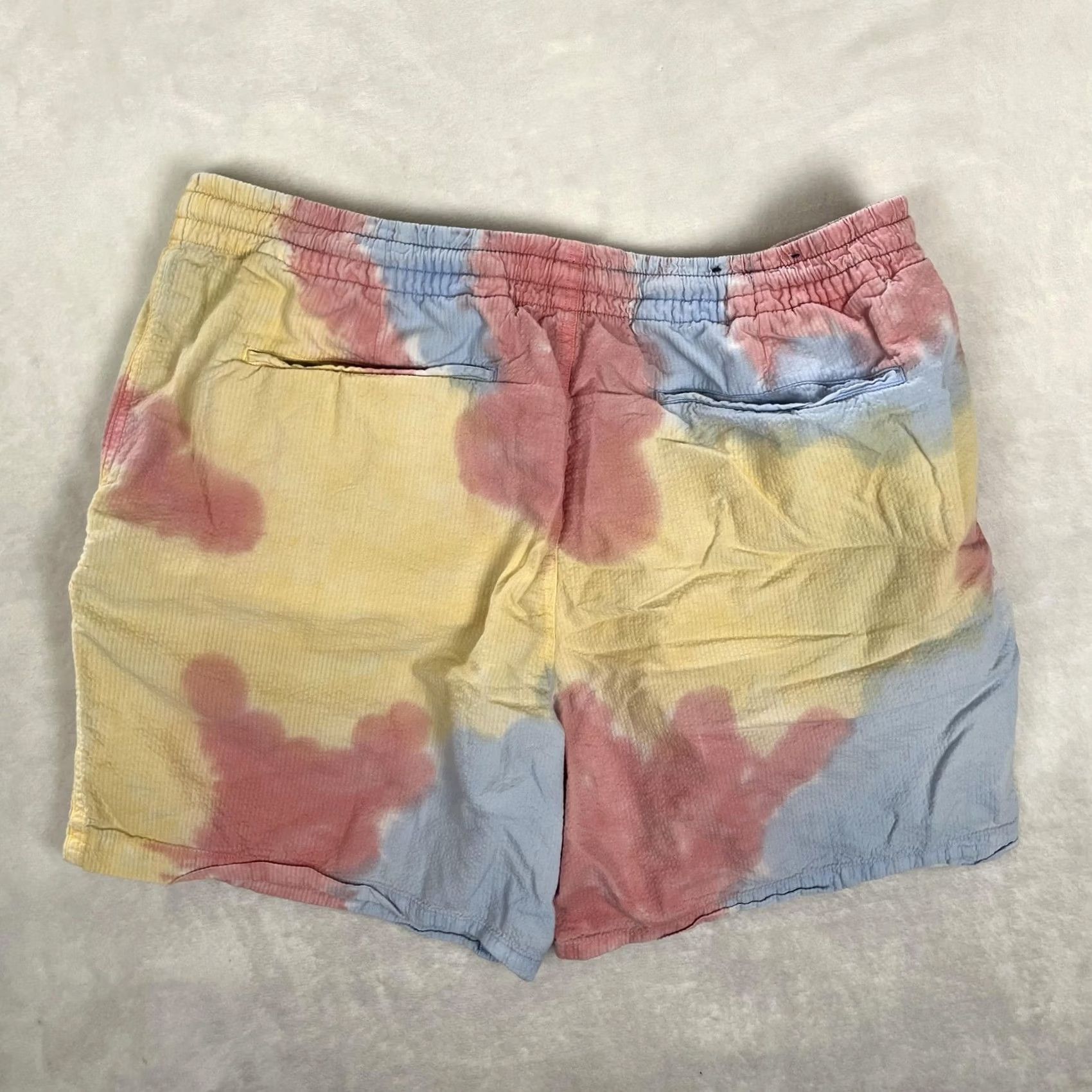 Polo Ralph Lauren Polo Ralph Lauren Swim Trunks Mens Large Multicolor Tie Dye Seersucker Shorts Size US L / EU 52-54 / 3 - 6 Thumbnail