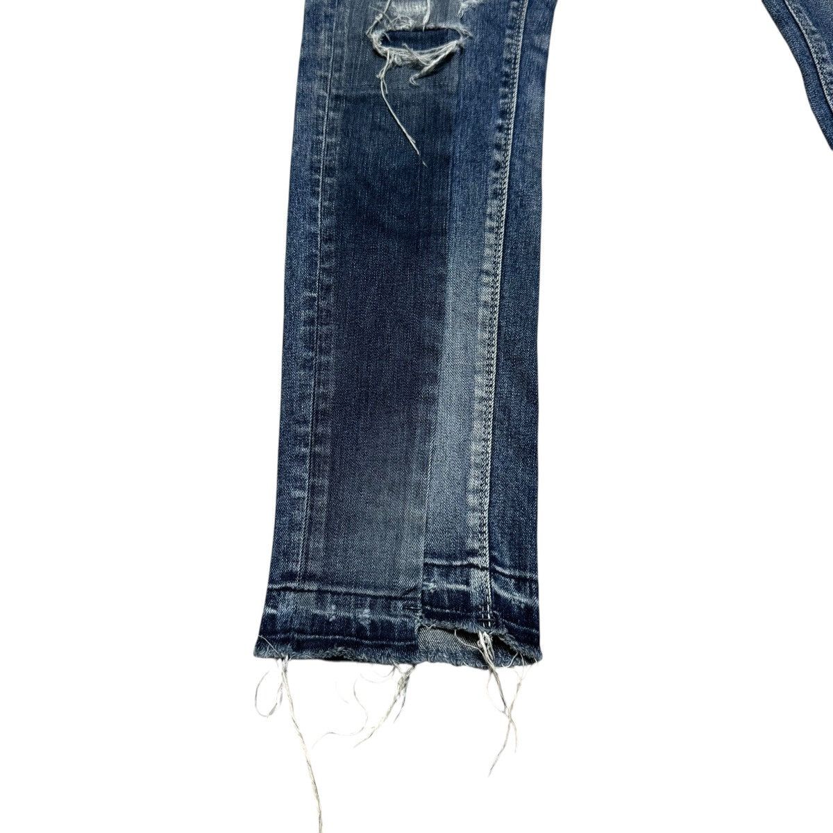 GOSTAR DE FUGA Gostar De Fuga Reconstruct Denim Skinny Jeans Size US 33 - 9 Thumbnail