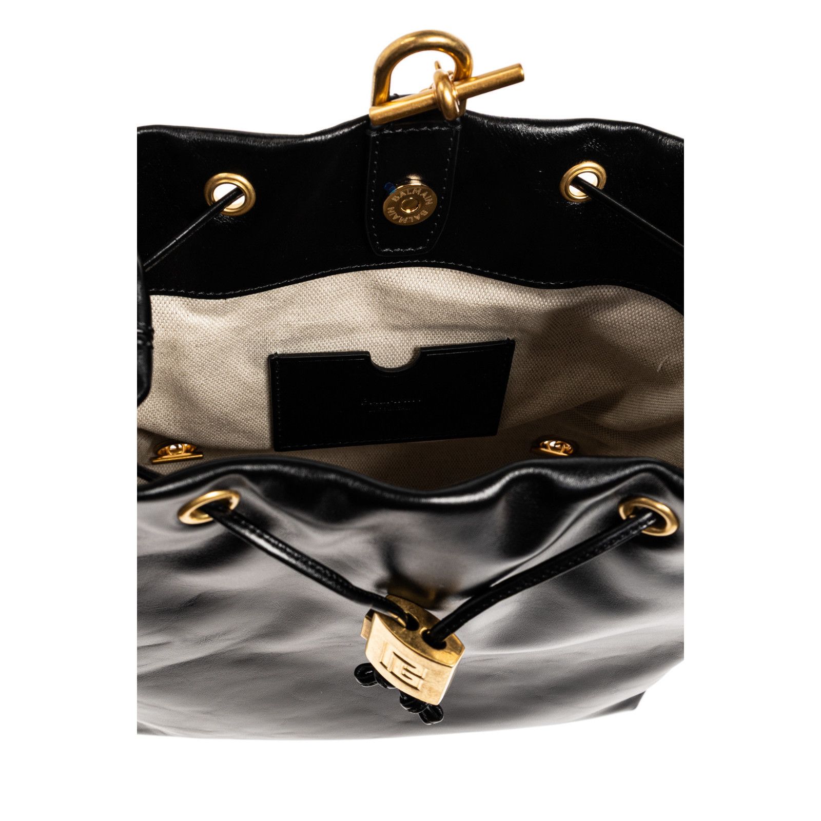 Balmain BALMAIN Pulse $2295 Black Leather Backpack New & Authentic Size ONE SIZE - 4 Thumbnail