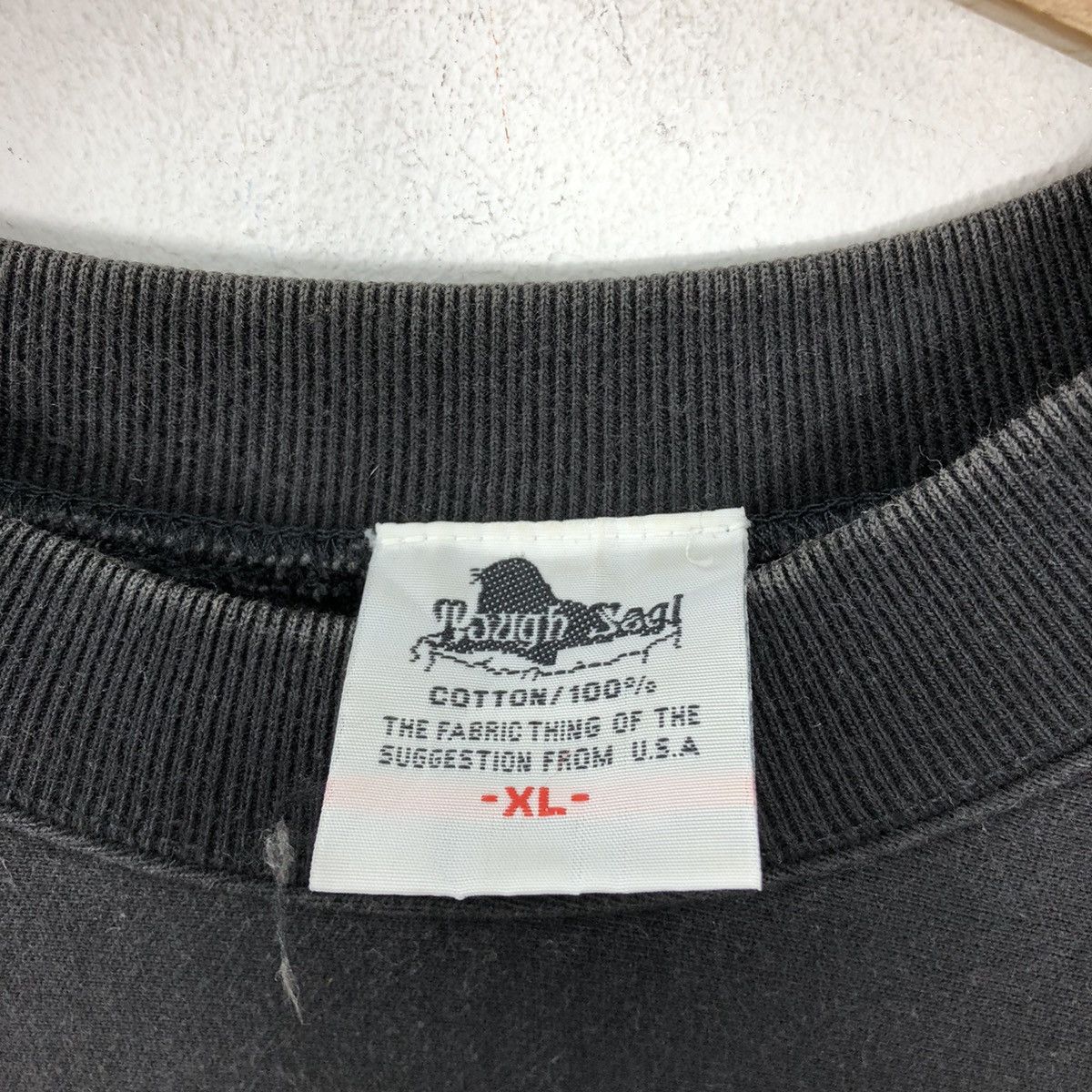 Other Vintage Plain Black Stonewash Heavyweight Sweatshirt Size US XL / EU 56 / 4 - 4 Thumbnail