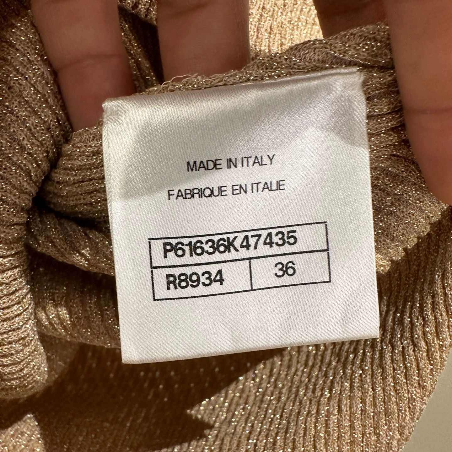 Chanel Chanel apr636 Egypt Buttoned Knit Short Sleeve Cotton 36 Size XS / US 0-2 / IT 36-38 - 4 Thumbnail