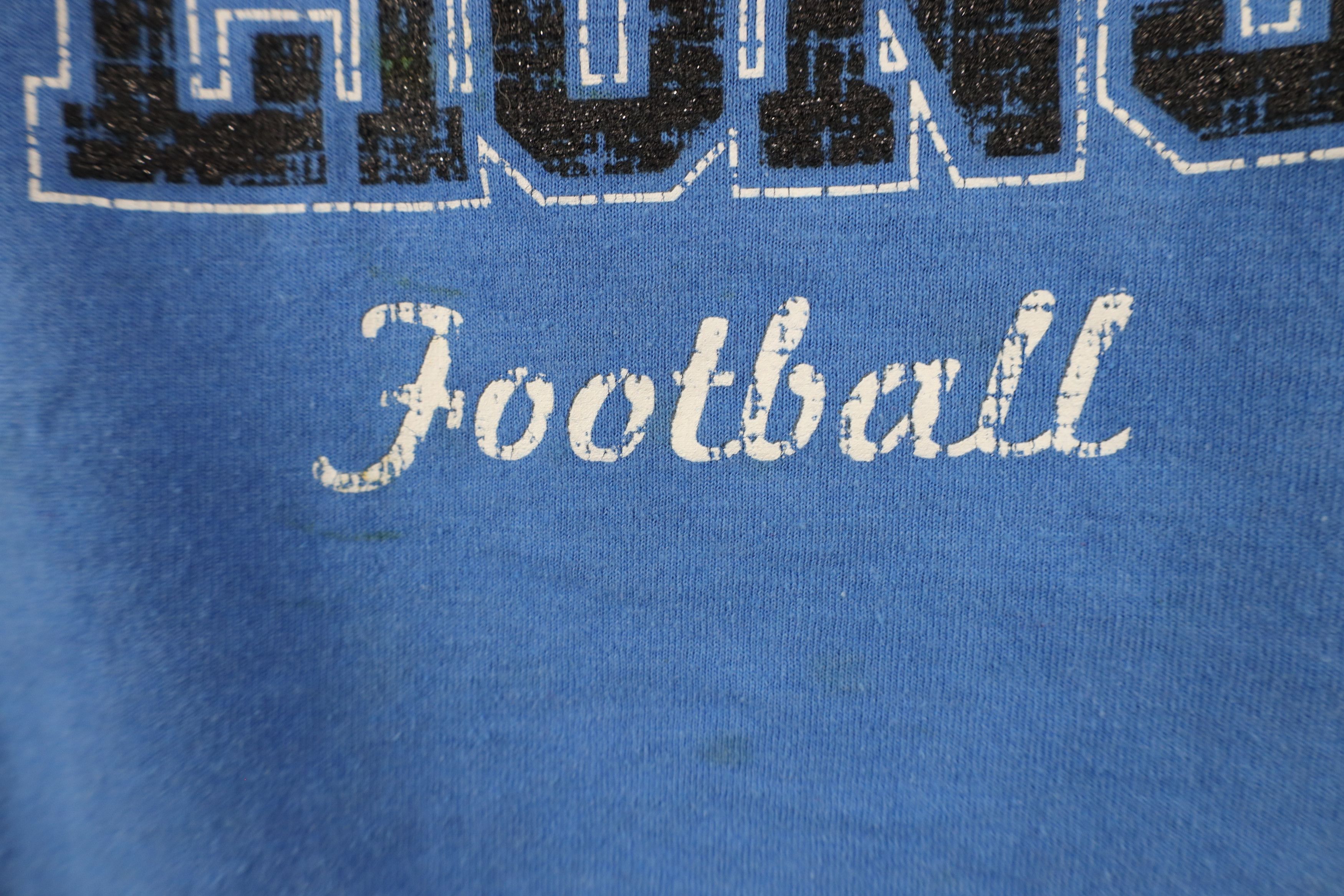 Vintage Vintage NFL Detroit Lions Football V-Neck T-Shirt Blue Size L / US 10 / IT 46 - 5 Thumbnail