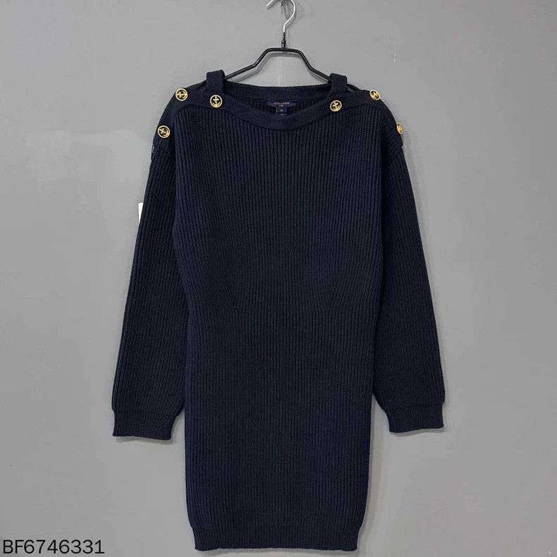 Louis Vuitton Louis Vuitton One Shoulder Anchor Button Knit Dress Size M / US 6-8 / IT 42-44 - 1 Thumbnail