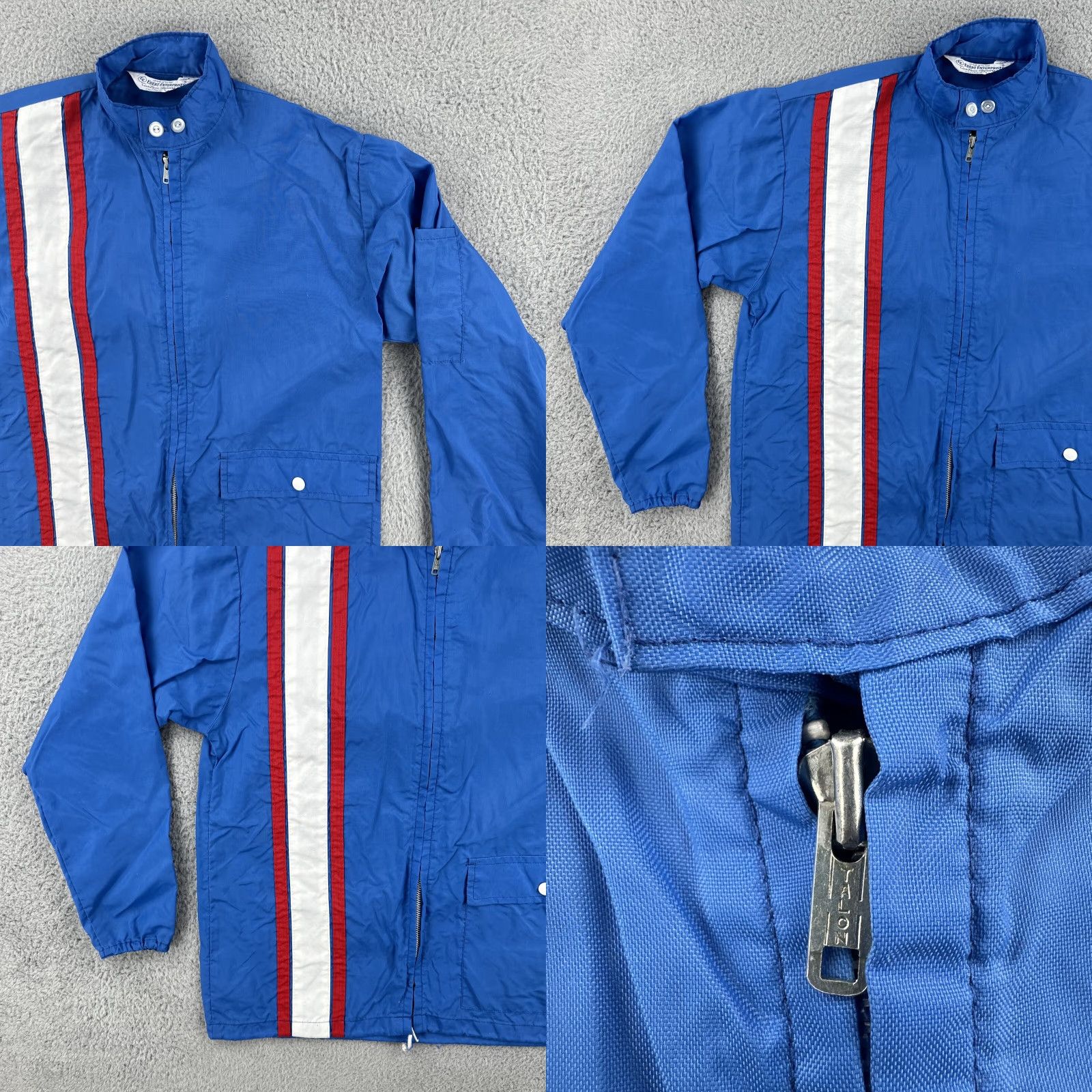 Vintage VINTAGE Ebert Enterprises Nylon Full Zip Jacket Blue Small 60s USA Mens Size US S / EU 44-46 / 1 - 8 Thumbnail