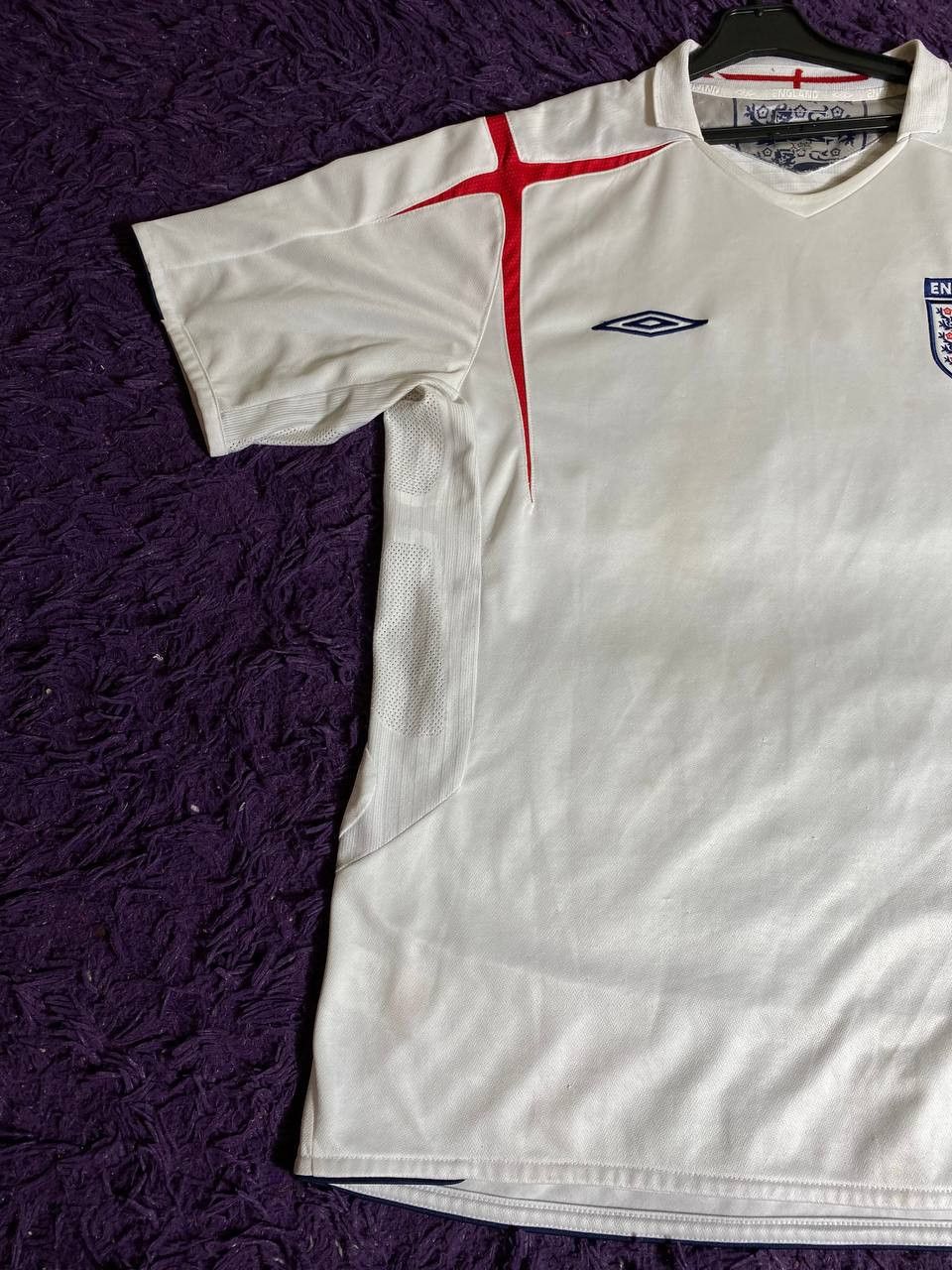 Umbro × Vintage Vintage Umbro England Soccer Jersey Polo T Shirt Size US XXL / EU 58 / 5 - 16 Thumbnail