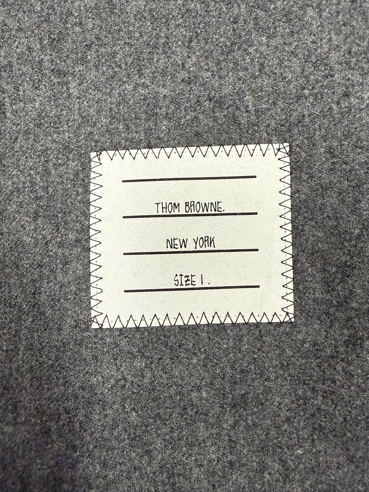 Thom Browne Thom Browne Men's Charcoal 4-Bar Wool Flannel Jacket Size US S / EU 44-46 / 1 - 4 Thumbnail