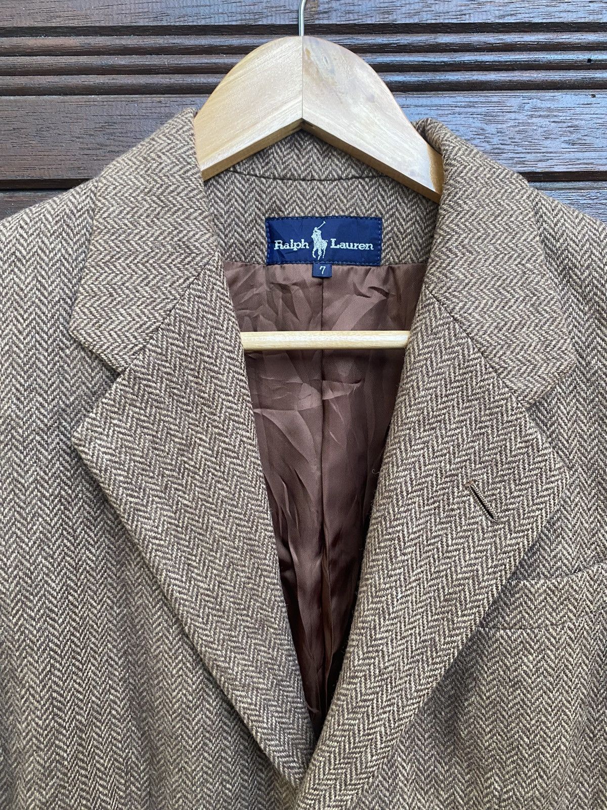 Ralph Lauren × Vintage Vintage 90s Ralph Lauren Wool Blazer Size 38L - 6 Thumbnail