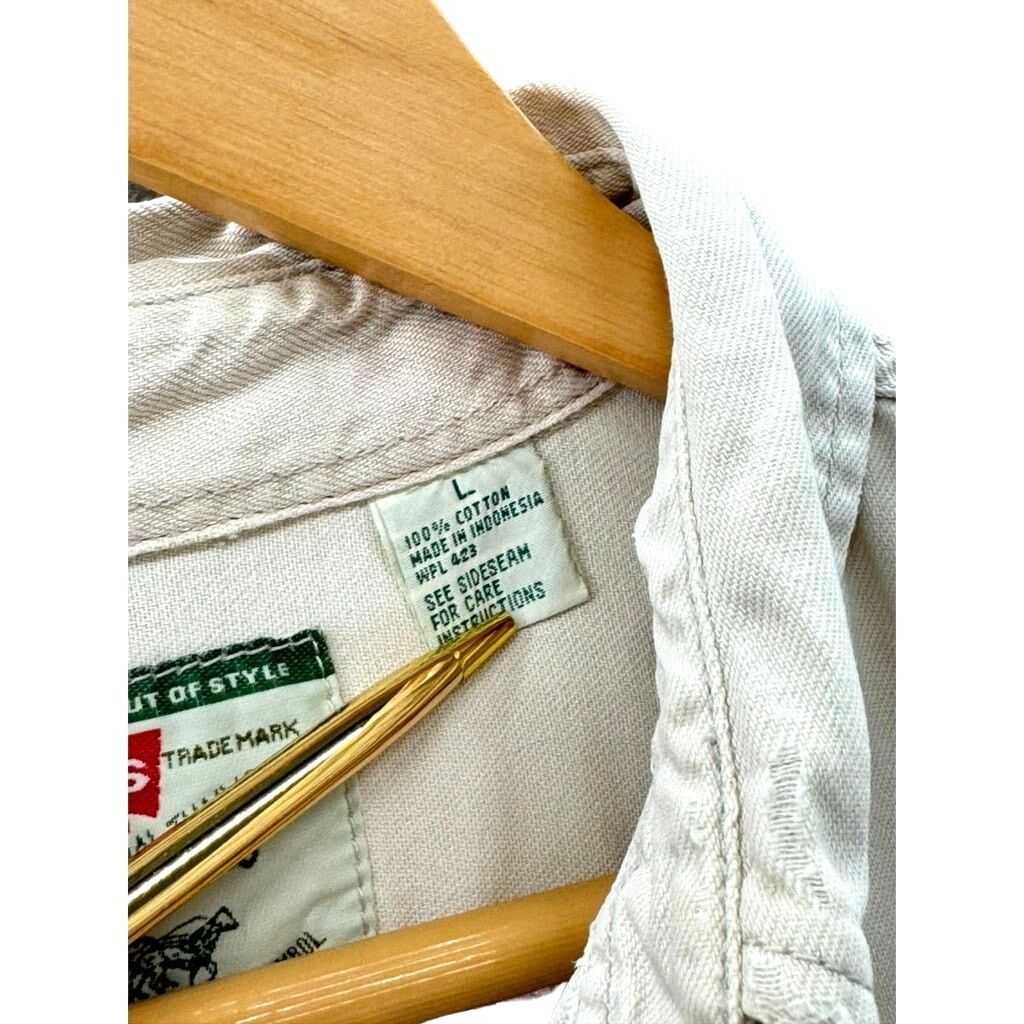 Levi's × Vintage Levi Strauss Men's Utility Chore Dual Pocket Canvas Shirt Size US L / EU 52-54 / 3 - 4 Thumbnail