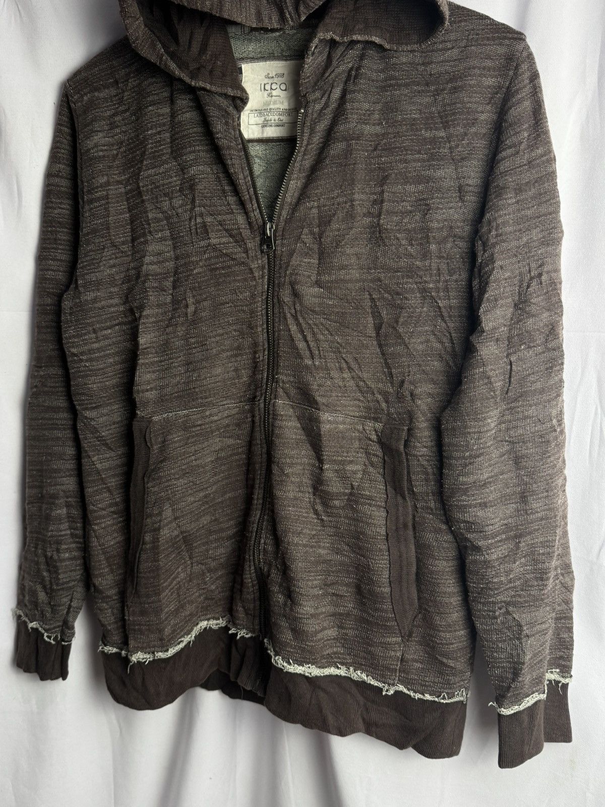 Hysteric Glamour × Japanese Brand × PPFM Distressed Hoodie Japanese Styled Ikka Size US M / EU 48-50 / 2 - 3 Thumbnail