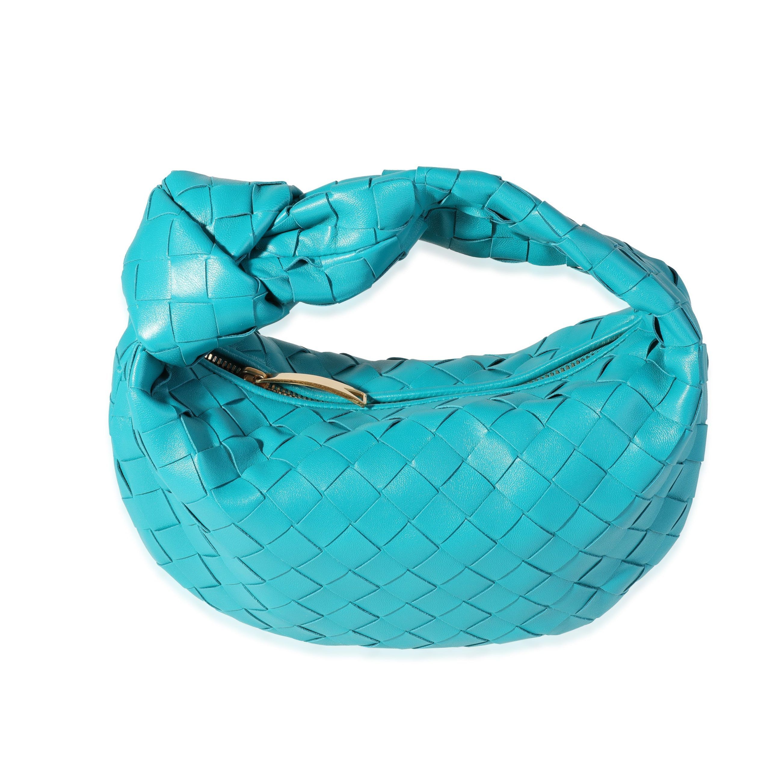 image of Bottega Veneta Blaster Intrecciato Leather Mini Jodie, Women's