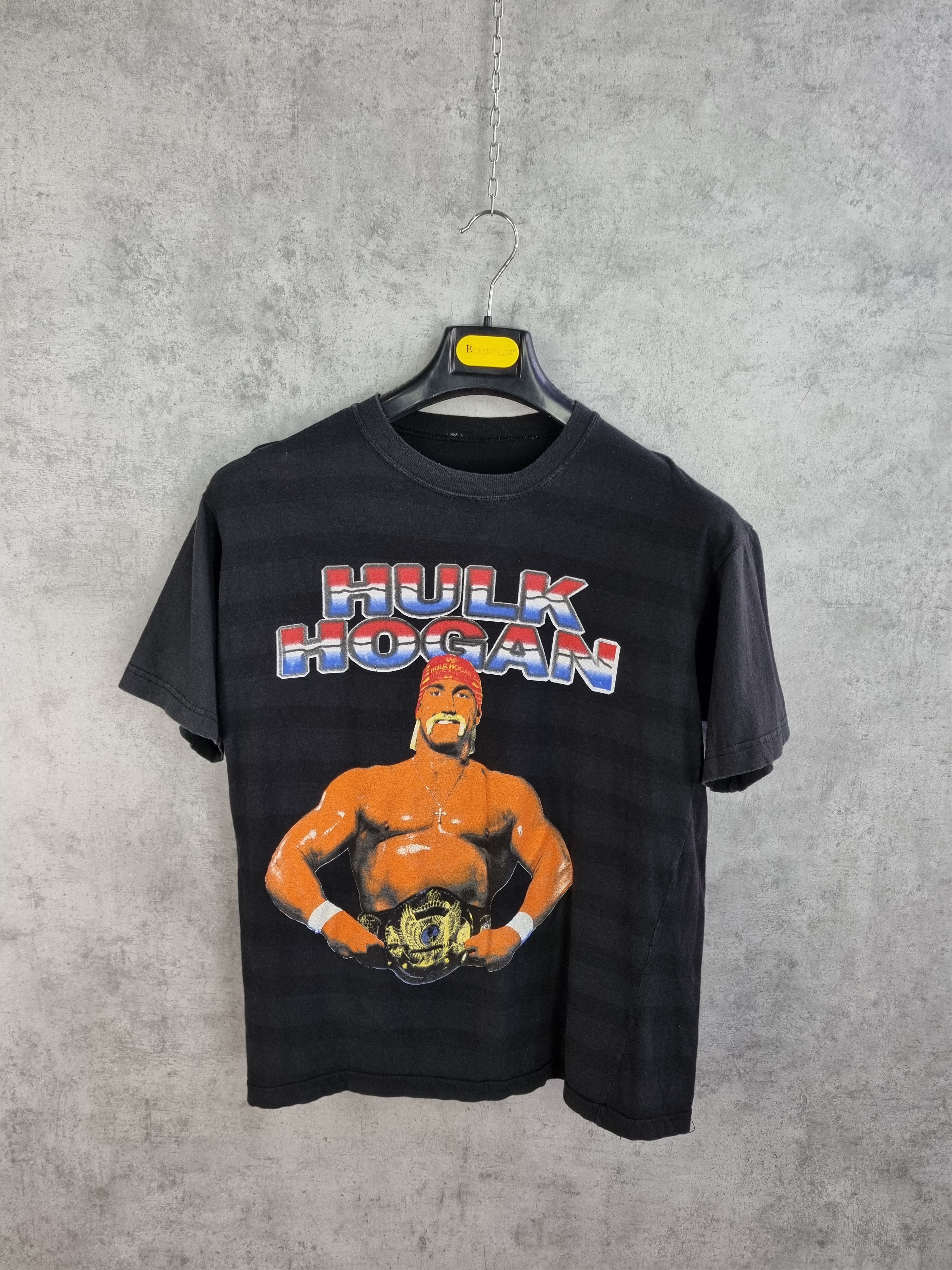 Hulk Hogan Portret Print Vintage Wrestling Tee Shirt