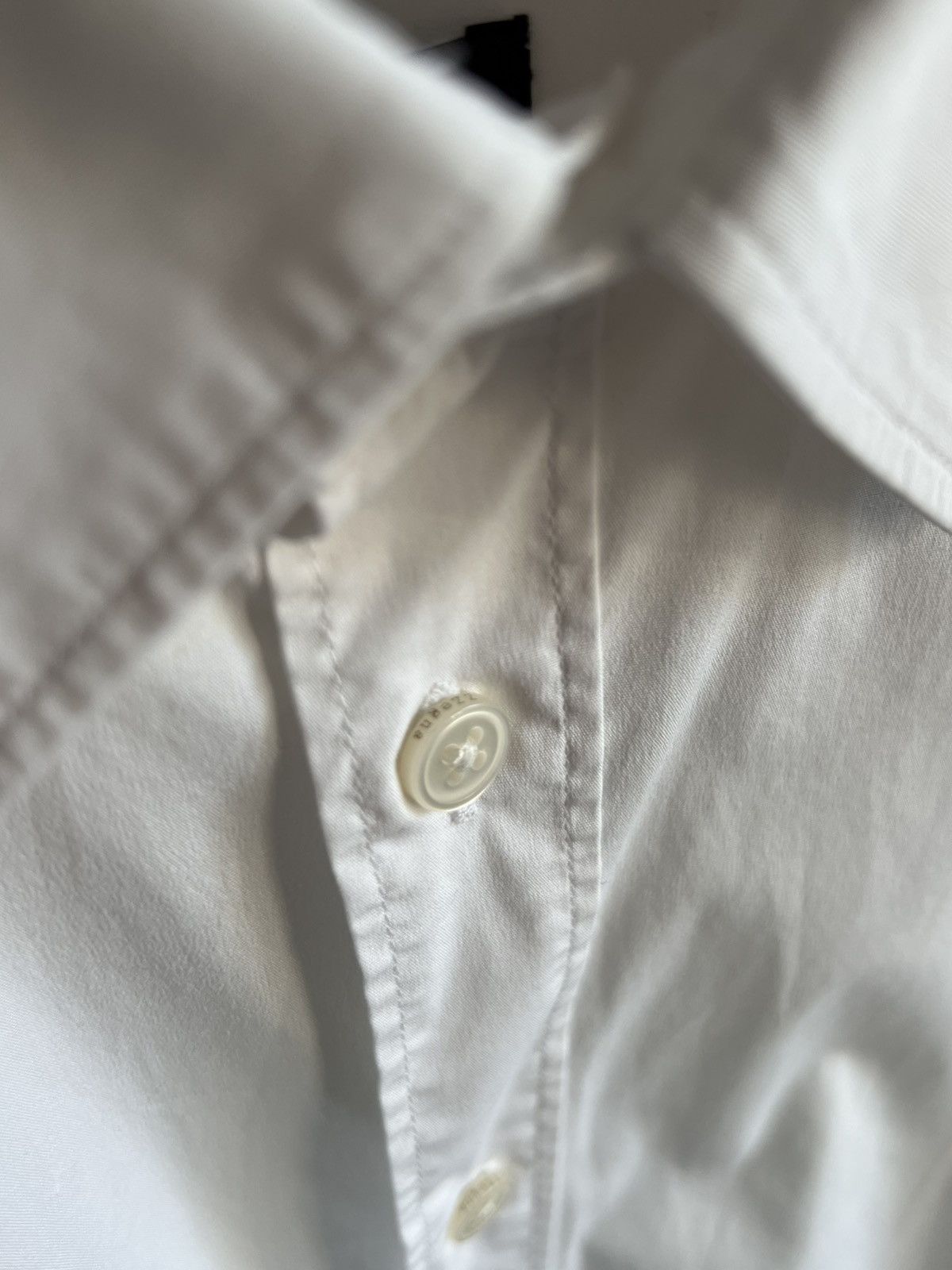 Ermenegildo Zegna Z Zegna Drop 8 Fit White Button Up Shirt Size US XL / EU 56 / 4 - 6 Thumbnail