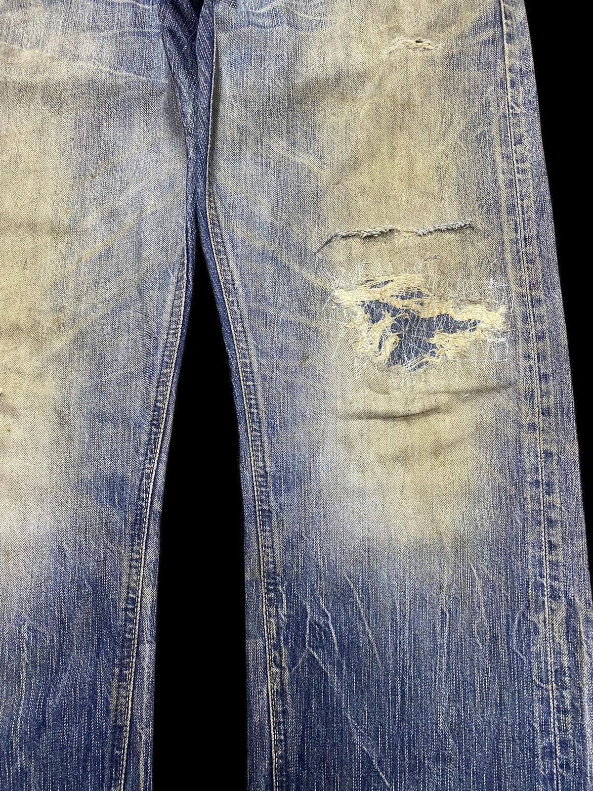 Edwin Vintage Edwin 503 Grunge Distressed Loose Jeans Size US 36 / EU 52 - 8 Thumbnail