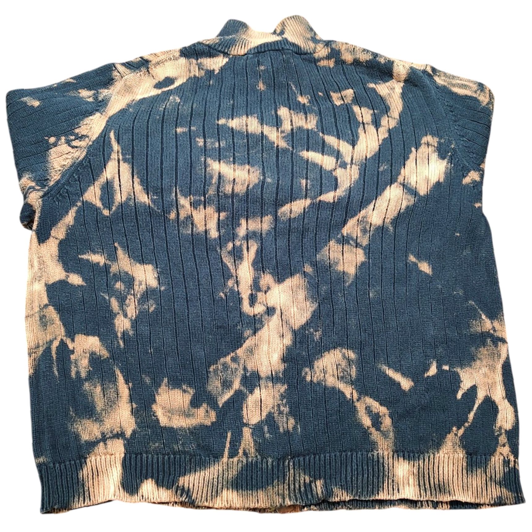Brooks Brothers Brooks Brothers Sweater Mens XL Full Zip Cable Knit Cotton Acid Wash Tie Dye Multicolor Size US XL / EU 56 / 4 - 3 Thumbnail