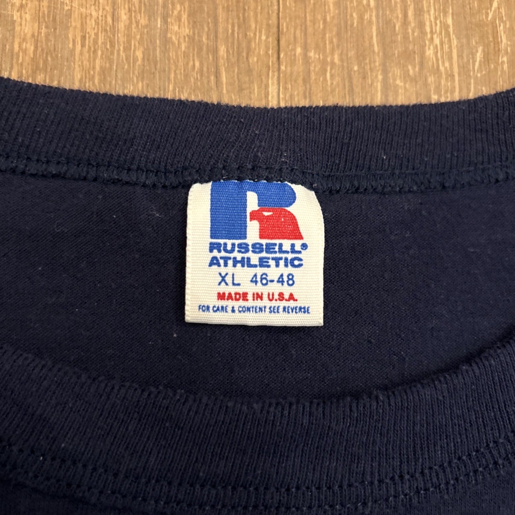 Russell Athletic VINTAGE Russell Athletic T-Shirt Olde York Street Fair XL Blue Mens Size US XL / EU 56 / 4 - 3 Thumbnail