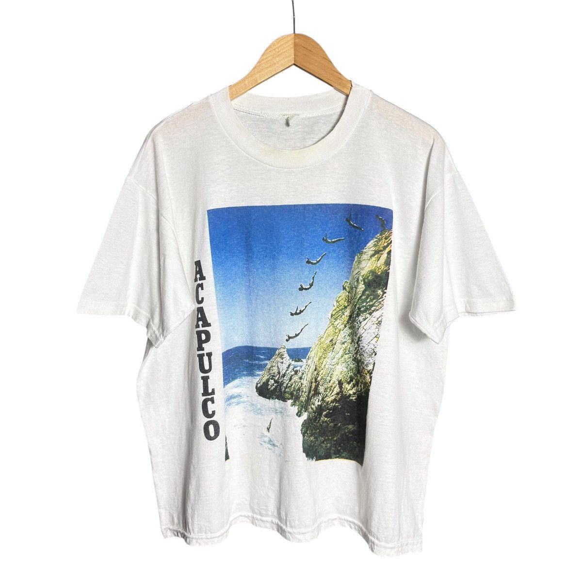 Vintage 90s Acapulco Mexico Portrait View T-Shirt