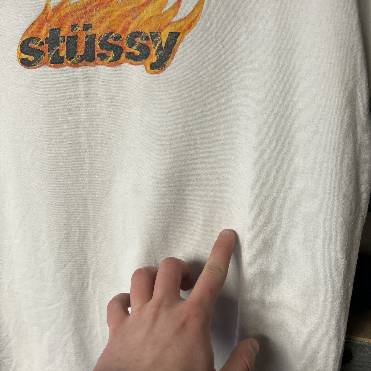 Stussy Vintage Stussy Big Fire Logo streetwear y2k opium tee Size US M / EU 48-50 / 2 - 9 Thumbnail