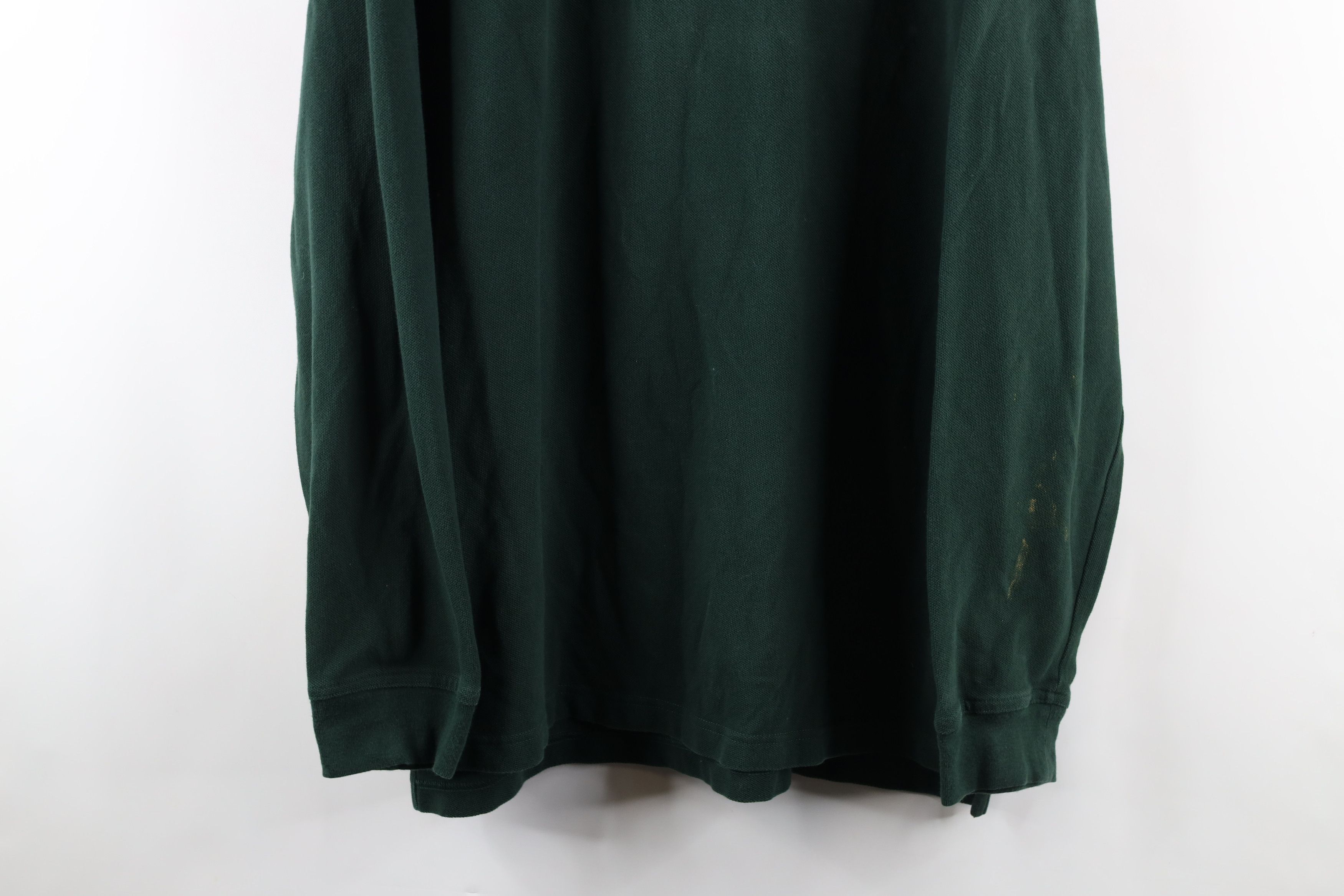 Brooks Brothers Vintage Brooks Brothers Long Sleeve Rugby Polo Shirt Green Size US XL / EU 56 / 4 - 3 Thumbnail