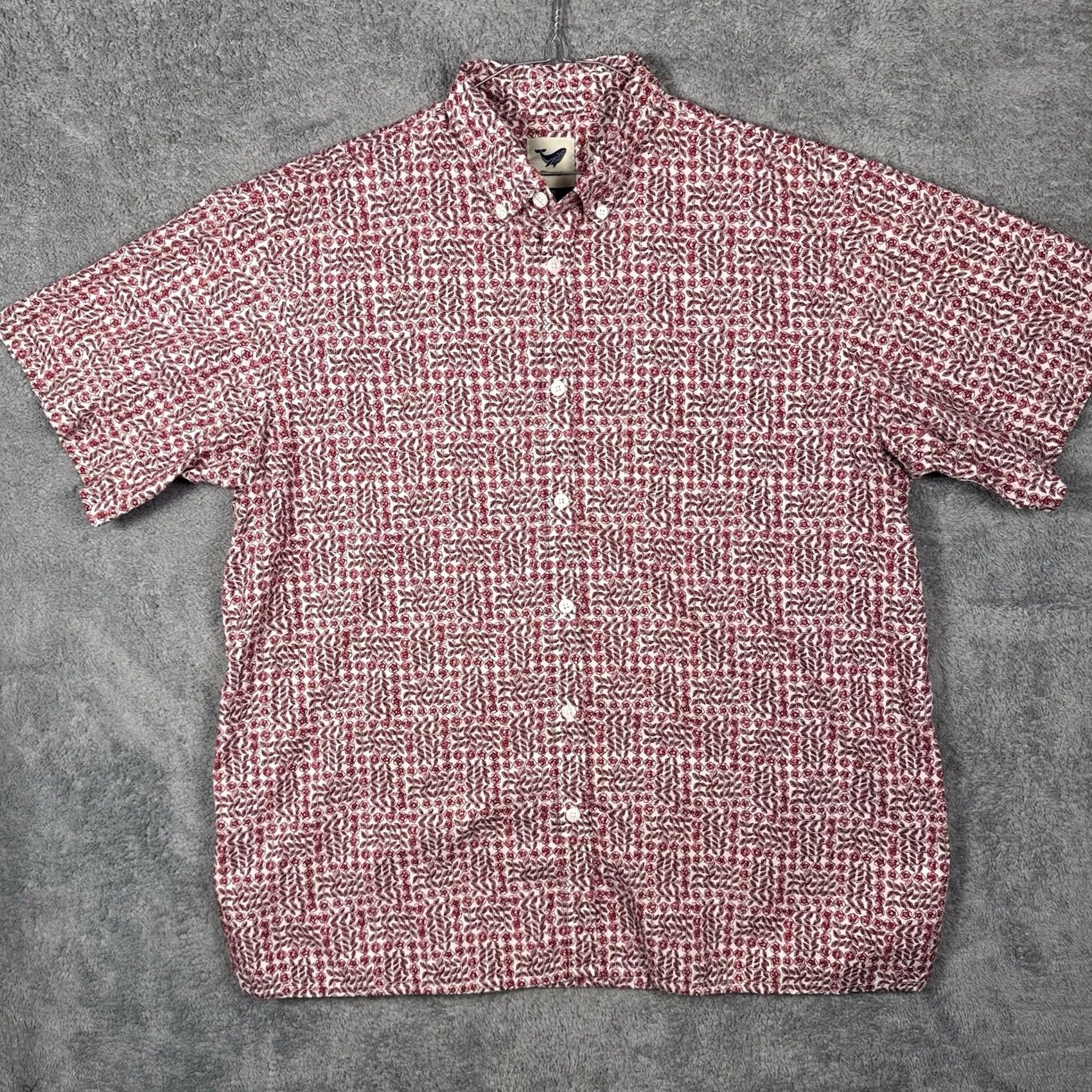 Vintage Yiume Shirt Men's 3XL Floral Hawaiian All Over Print Red Rose Art Button-Up Short Sleeve Casual Size US XXL / EU 58 / 5 - 3 Thumbnail