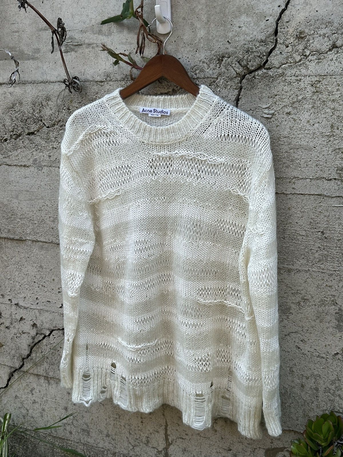 image of Grail Acne Studios Multi Layered Intricate Sweater, Men's (Size Large)