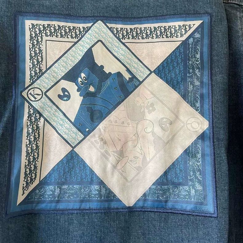 Dior Dior KENNY SCHARF single-breasted long-sleeved denim jacket Size US S / EU 44-46 / 1 - 5 Thumbnail