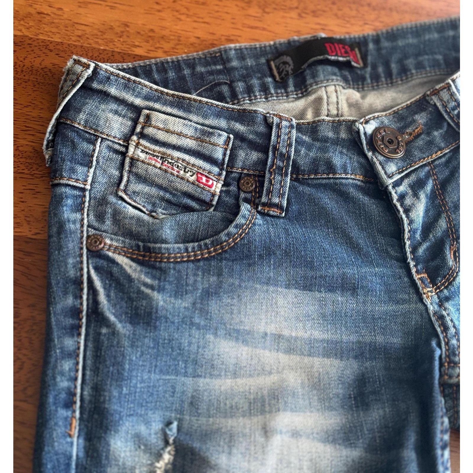 Diesel Diesel Industry Jeans W27 Made in Italy Low Rise Skinny Y2K Size US 27 - 3 Thumbnail