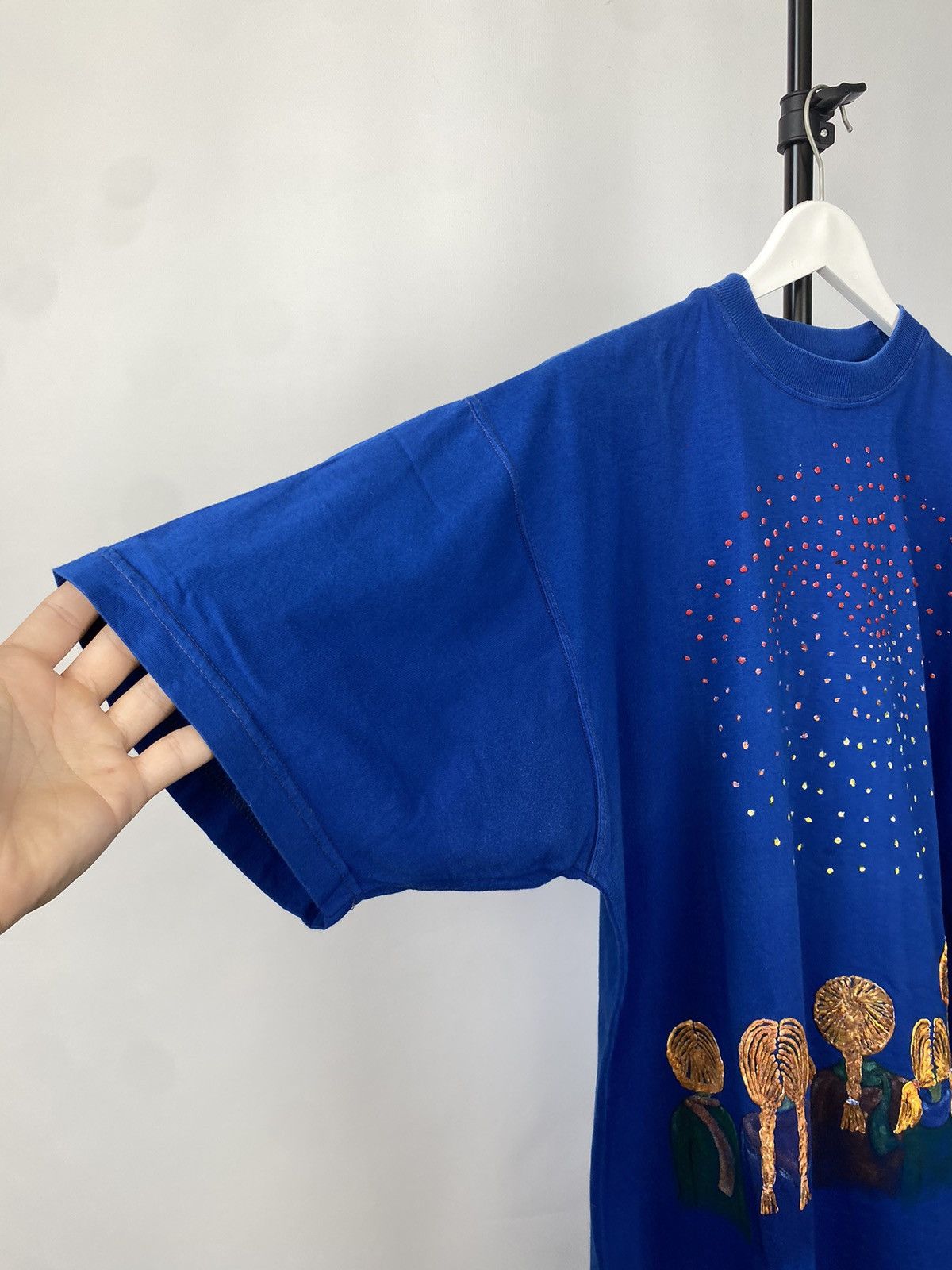 Vintage Vintage 90s T Shirt Van Gogh Style Night Art Size US XL / EU 56 / 4 - 8 Thumbnail
