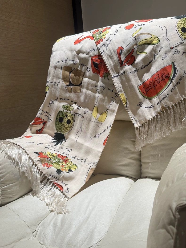 Wacko Maria Wacko Maria Silk Wheat Ear Scarf Size ONE SIZE - 2 Thumbnail