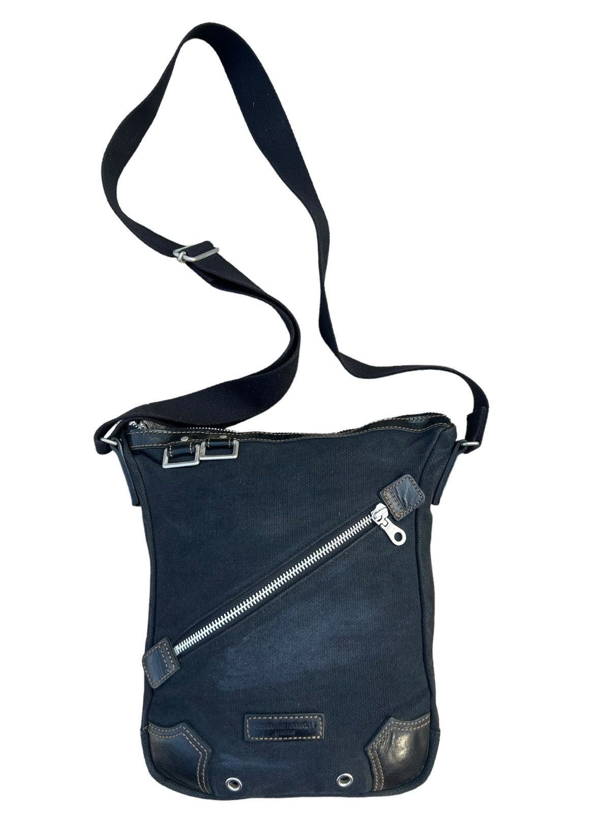 Katharine Hamnett London Vintage Katharine Hamnett London Hybrid Cotton Leather Bag Size ONE SIZE - 1 Thumbnail